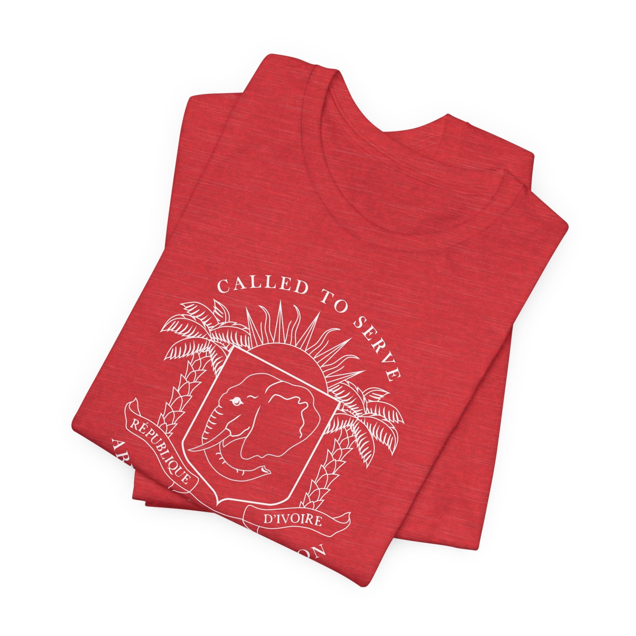 Cote d'Ivoire Abidjan North Mission Circular Monochrome Logo T-Shirt - Mission Wishlist - LDS Missionary Gift Store