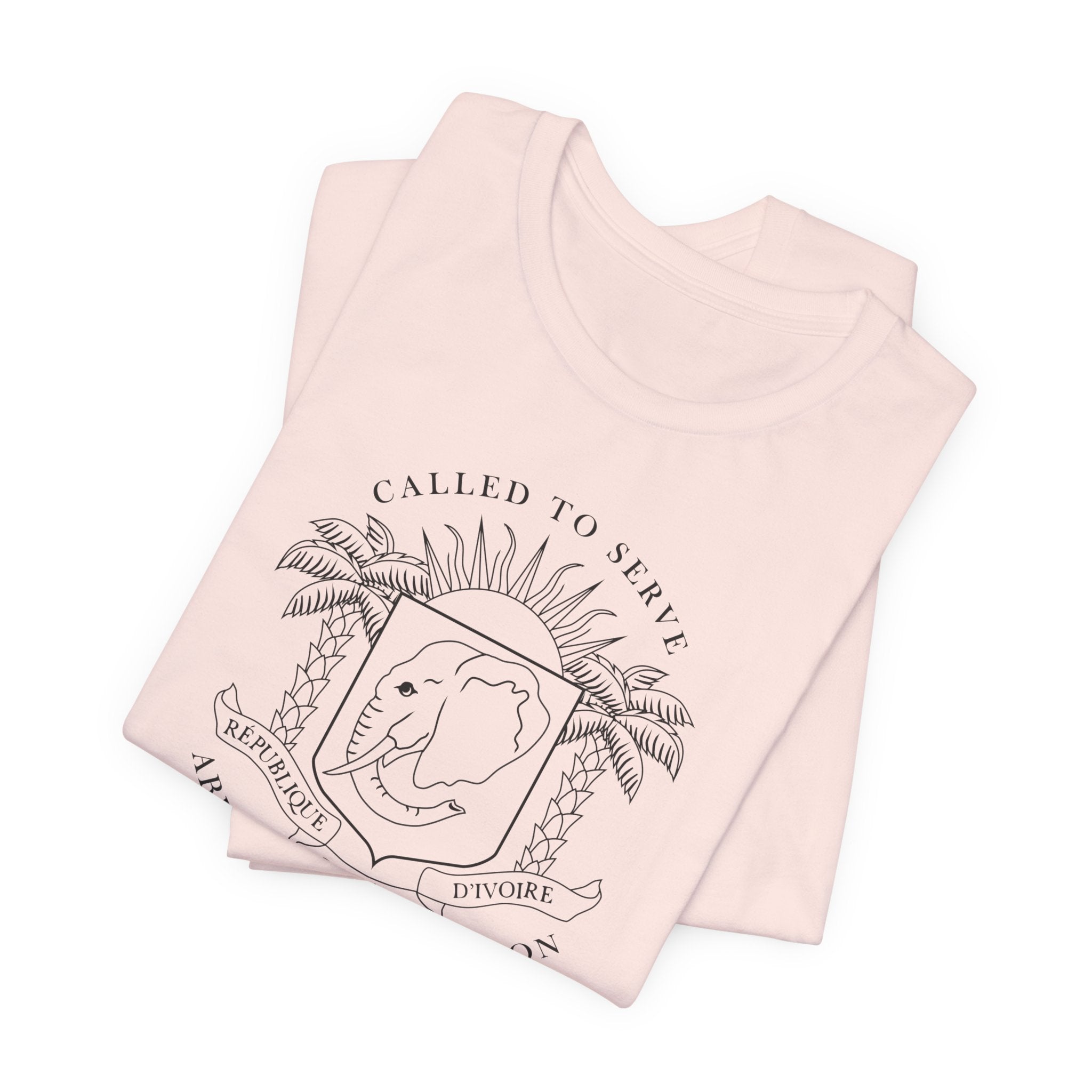 Cote d'Ivoire Abidjan North Mission Circular Monochrome Logo T-Shirt - Mission Wishlist - LDS Missionary Gift Store