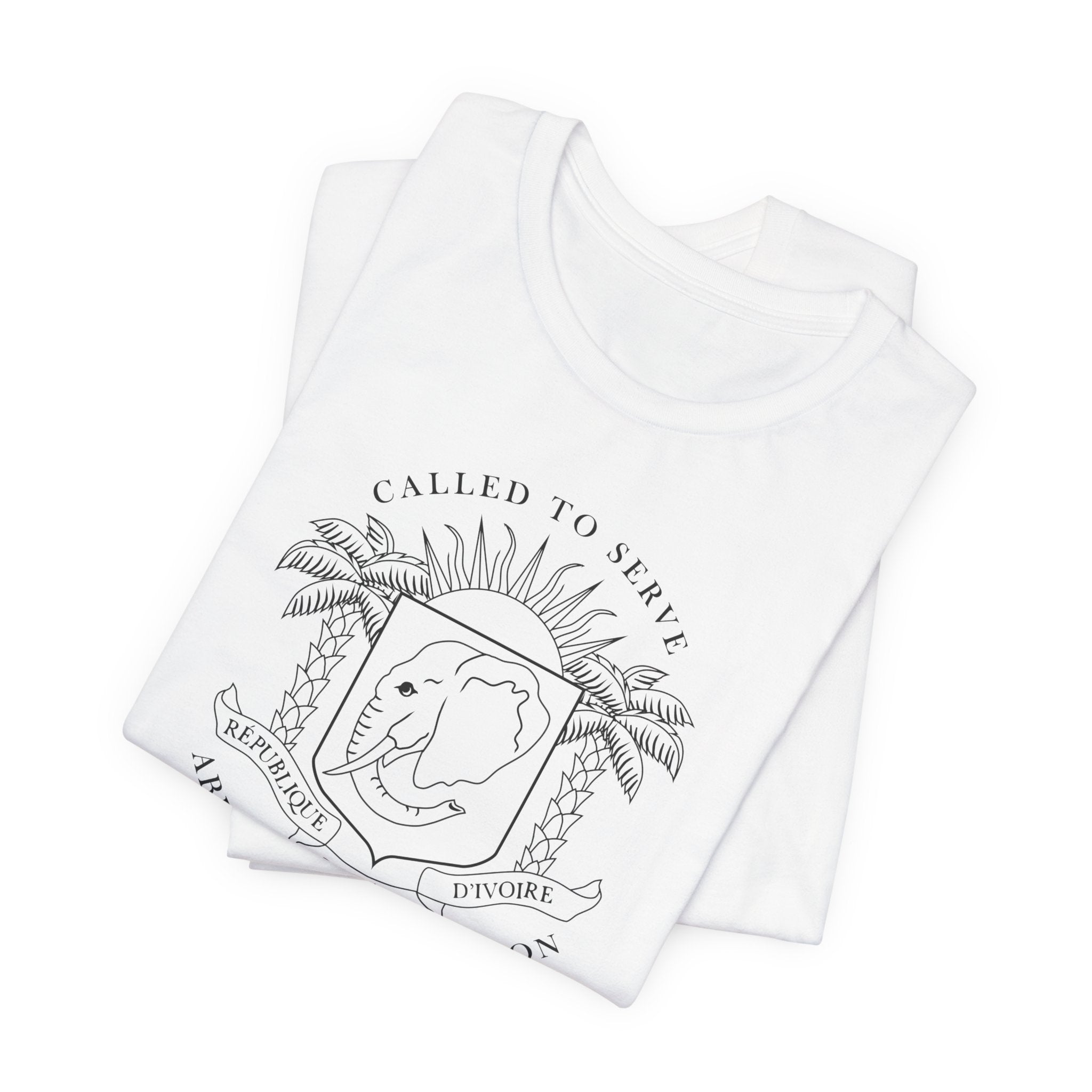 Cote d'Ivoire Abidjan North Mission Circular Monochrome Logo T-Shirt - Mission Wishlist - LDS Missionary Gift Store