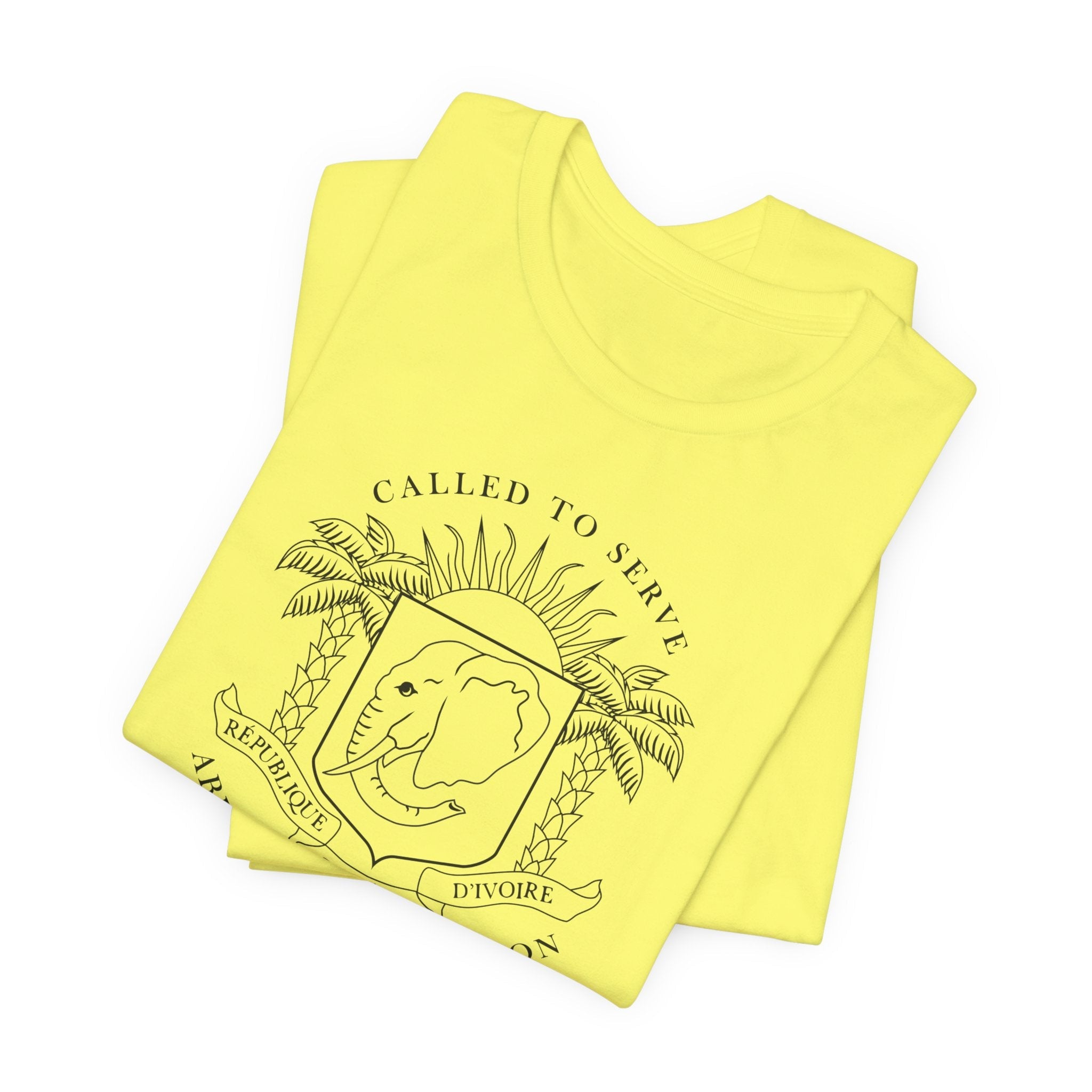 Cote d'Ivoire Abidjan North Mission Circular Monochrome Logo T-Shirt - Mission Wishlist - LDS Missionary Gift Store