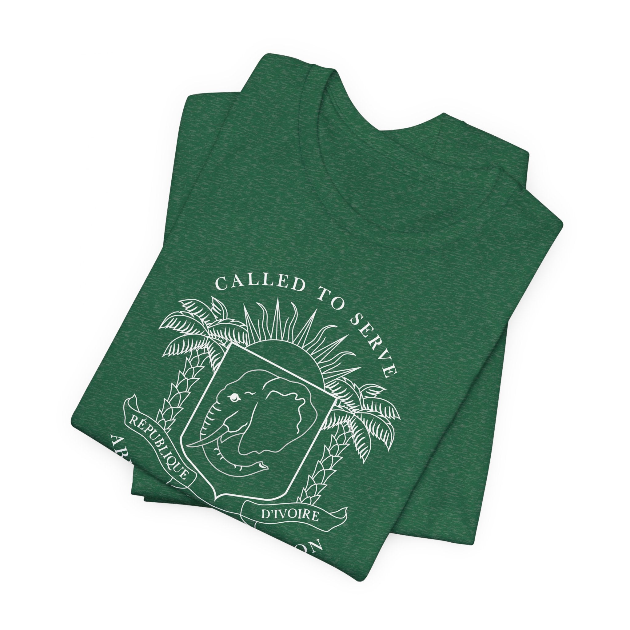 Cote d'Ivoire Abidjan North Mission Circular Monochrome Logo T-Shirt - Mission Wishlist - LDS Missionary Gift Store