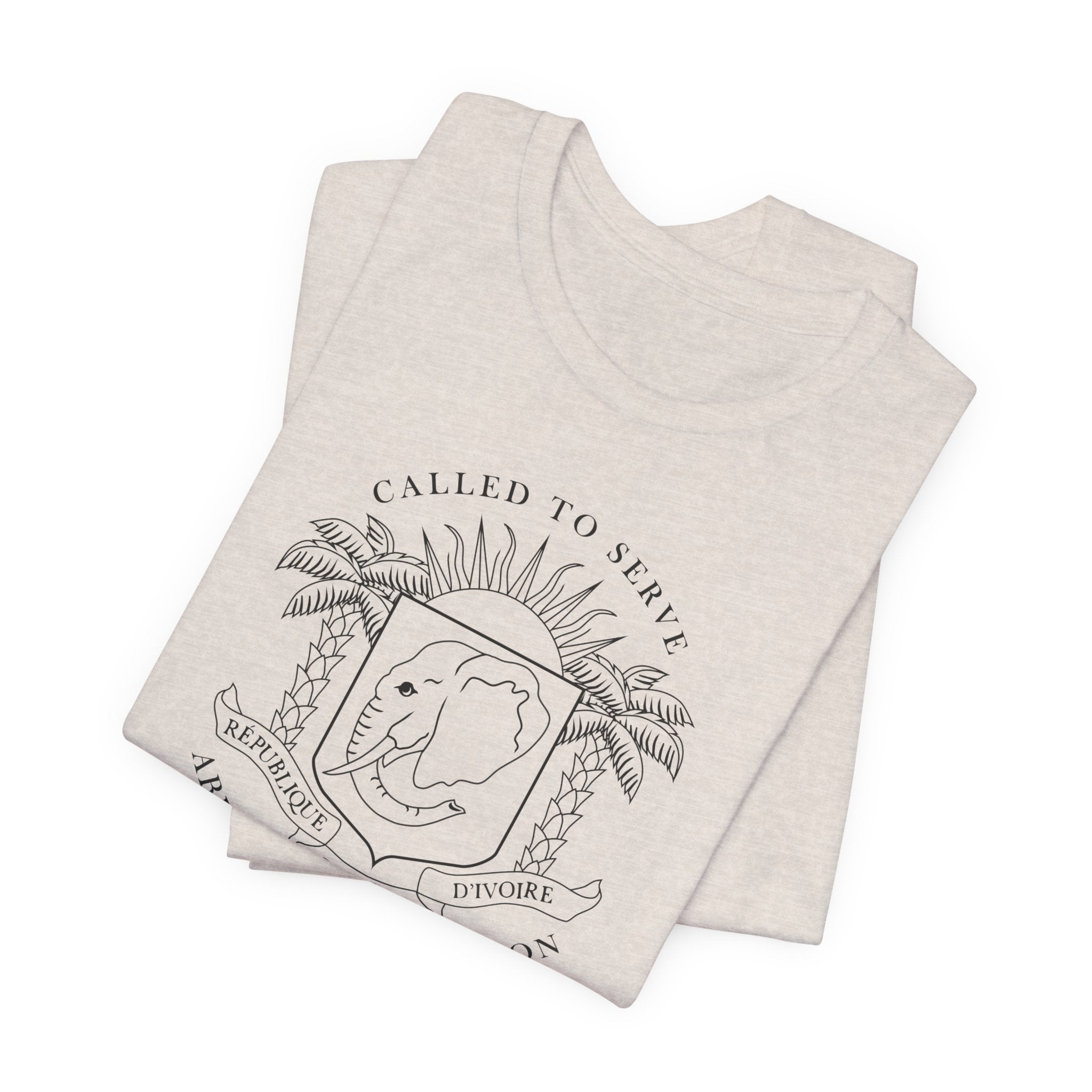 Cote d'Ivoire Abidjan North Mission Circular Monochrome Logo T-Shirt - Mission Wishlist - LDS Missionary Gift Store