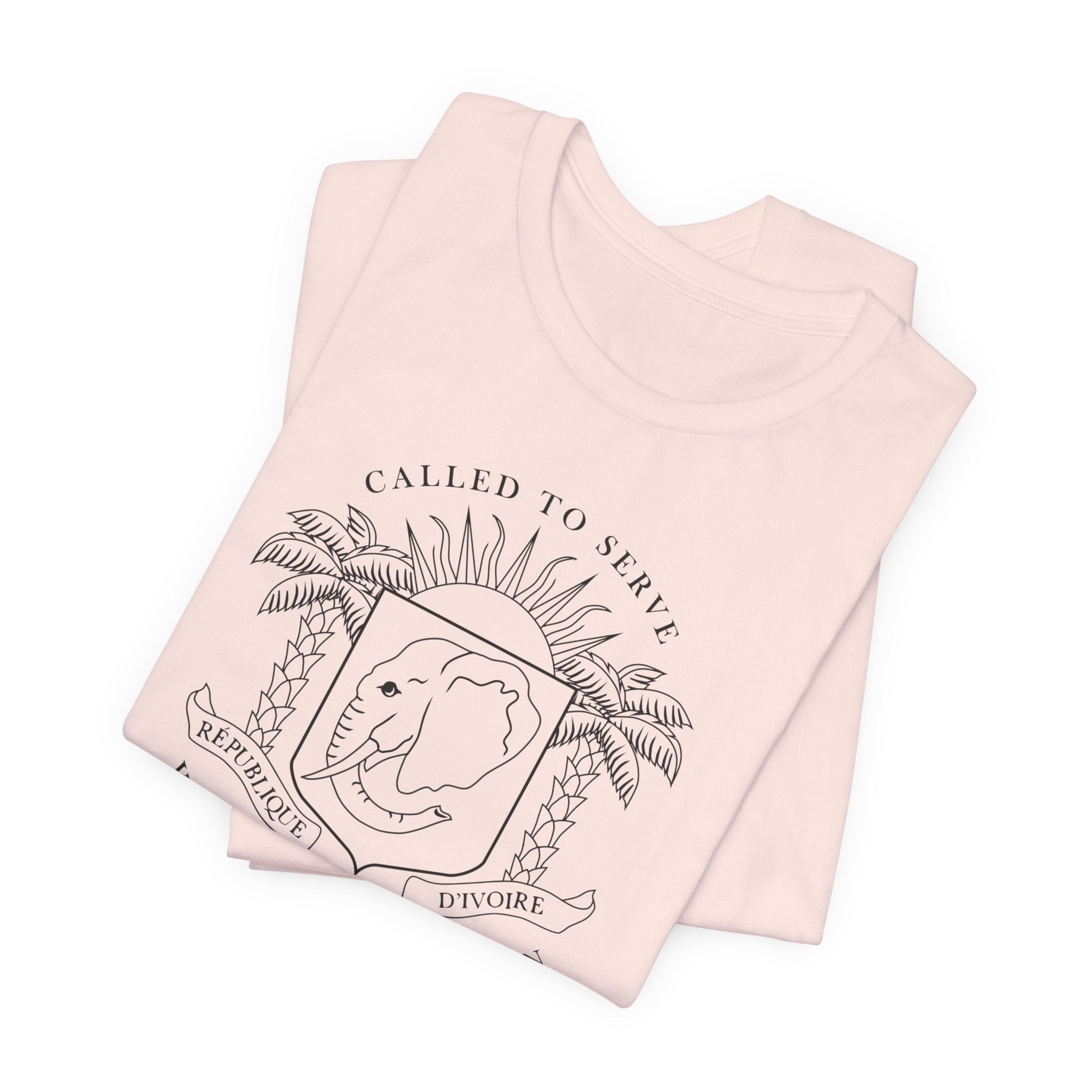 Cote d'Ivoire Yamoussoukro Mission Circular Monochrome Logo T-Shirt - Mission Wishlist - LDS Missionary Gift Store