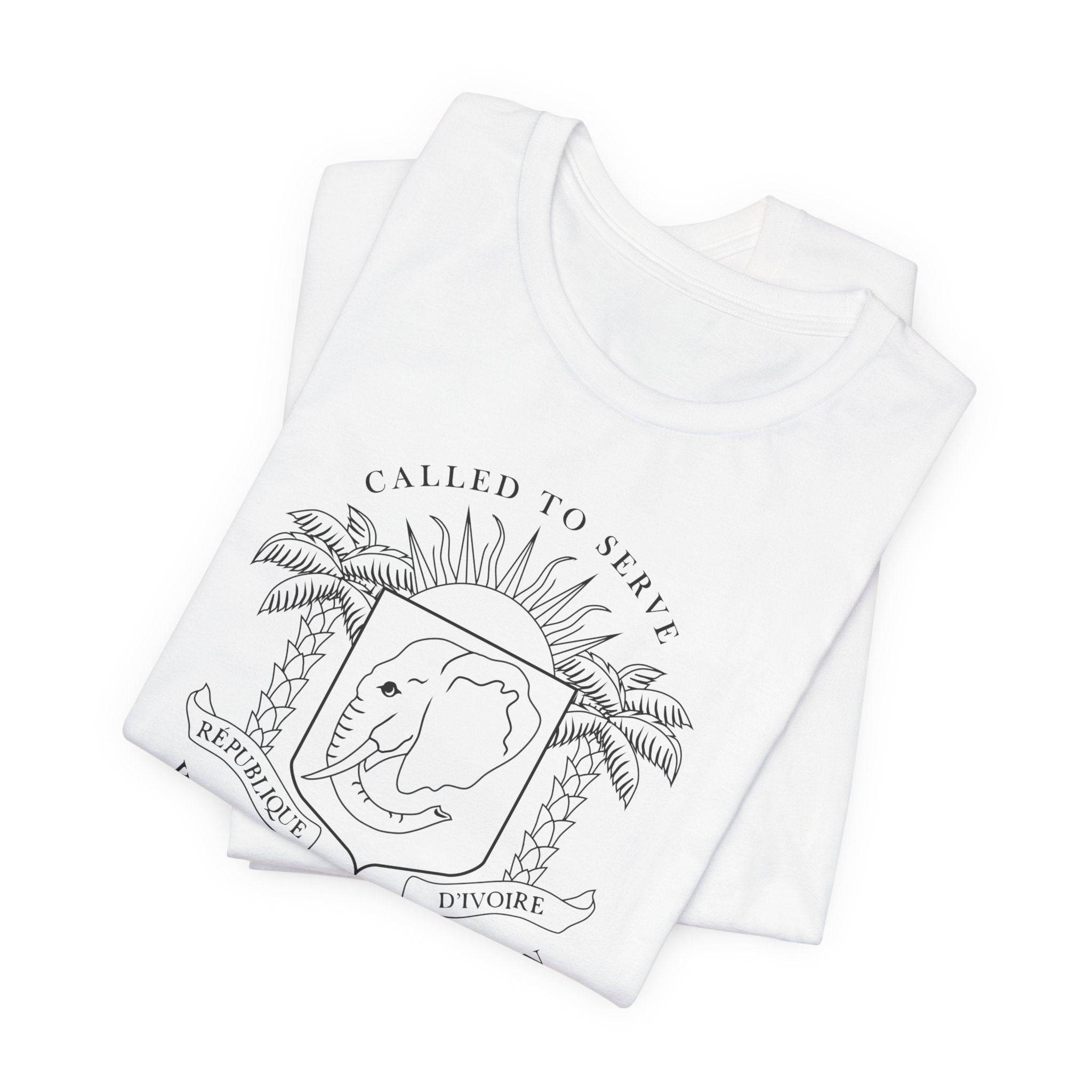 Cote d'Ivoire Yamoussoukro Mission Circular Monochrome Logo T-Shirt - Mission Wishlist - LDS Missionary Gift Store