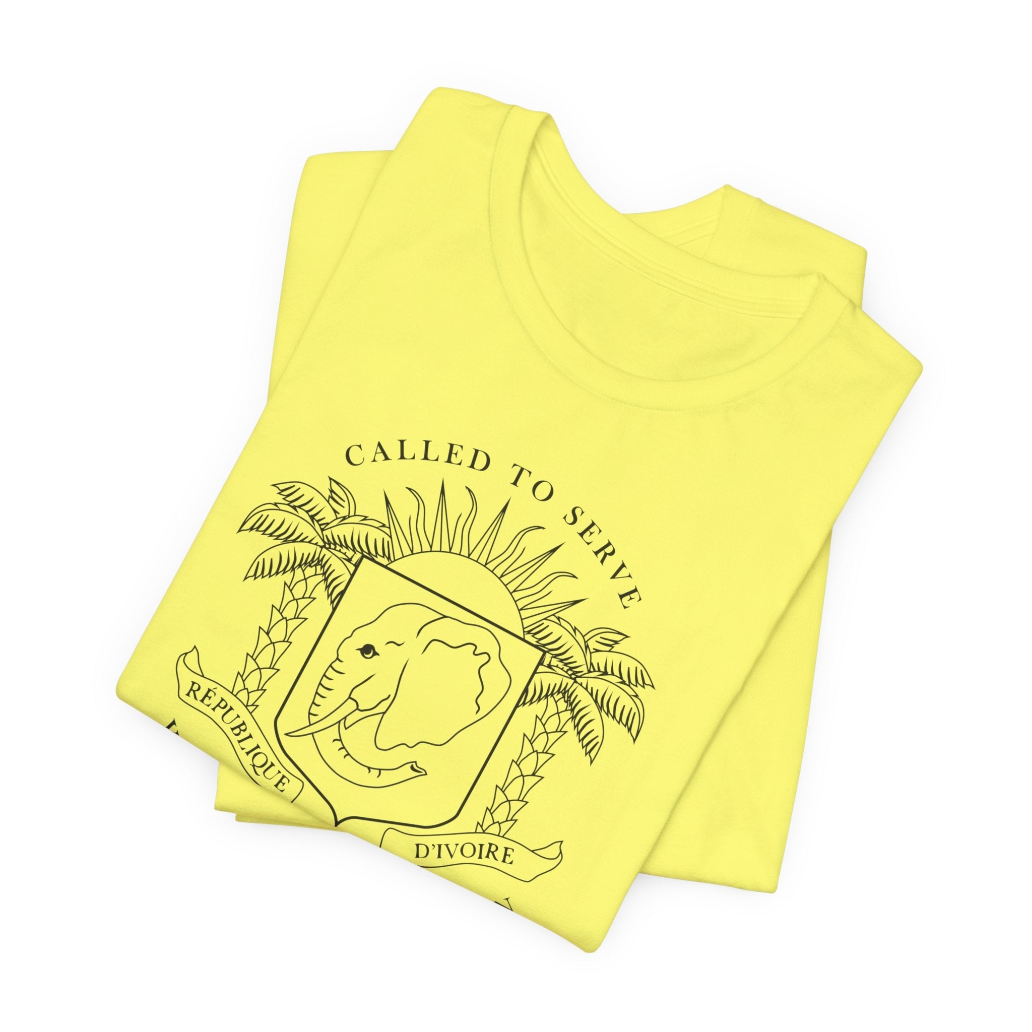 Cote d'Ivoire Yamoussoukro Mission Circular Monochrome Logo T-Shirt - Mission Wishlist - LDS Missionary Gift Store