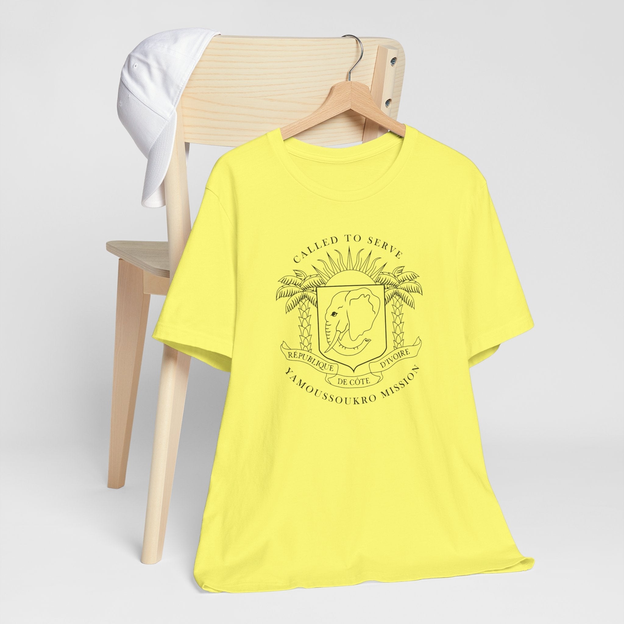 Cote d'Ivoire Yamoussoukro Mission Circular Monochrome Logo T-Shirt - Mission Wishlist - LDS Missionary Gift Store