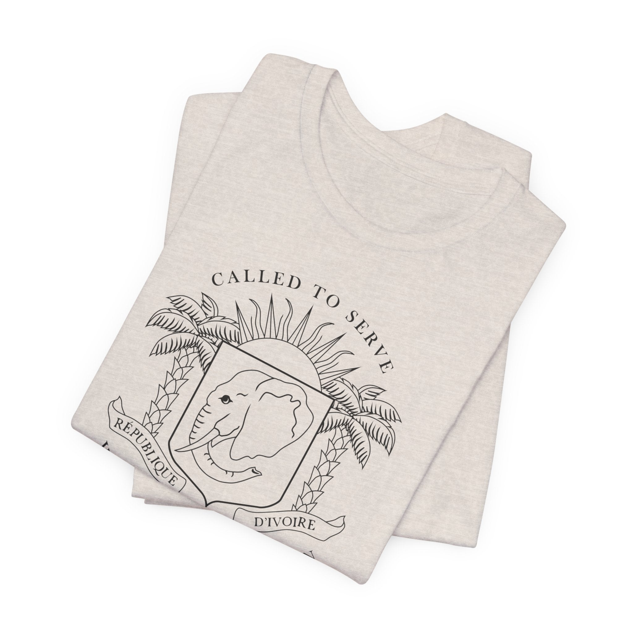 Cote d'Ivoire Yamoussoukro Mission Circular Monochrome Logo T-Shirt - Mission Wishlist - LDS Missionary Gift Store