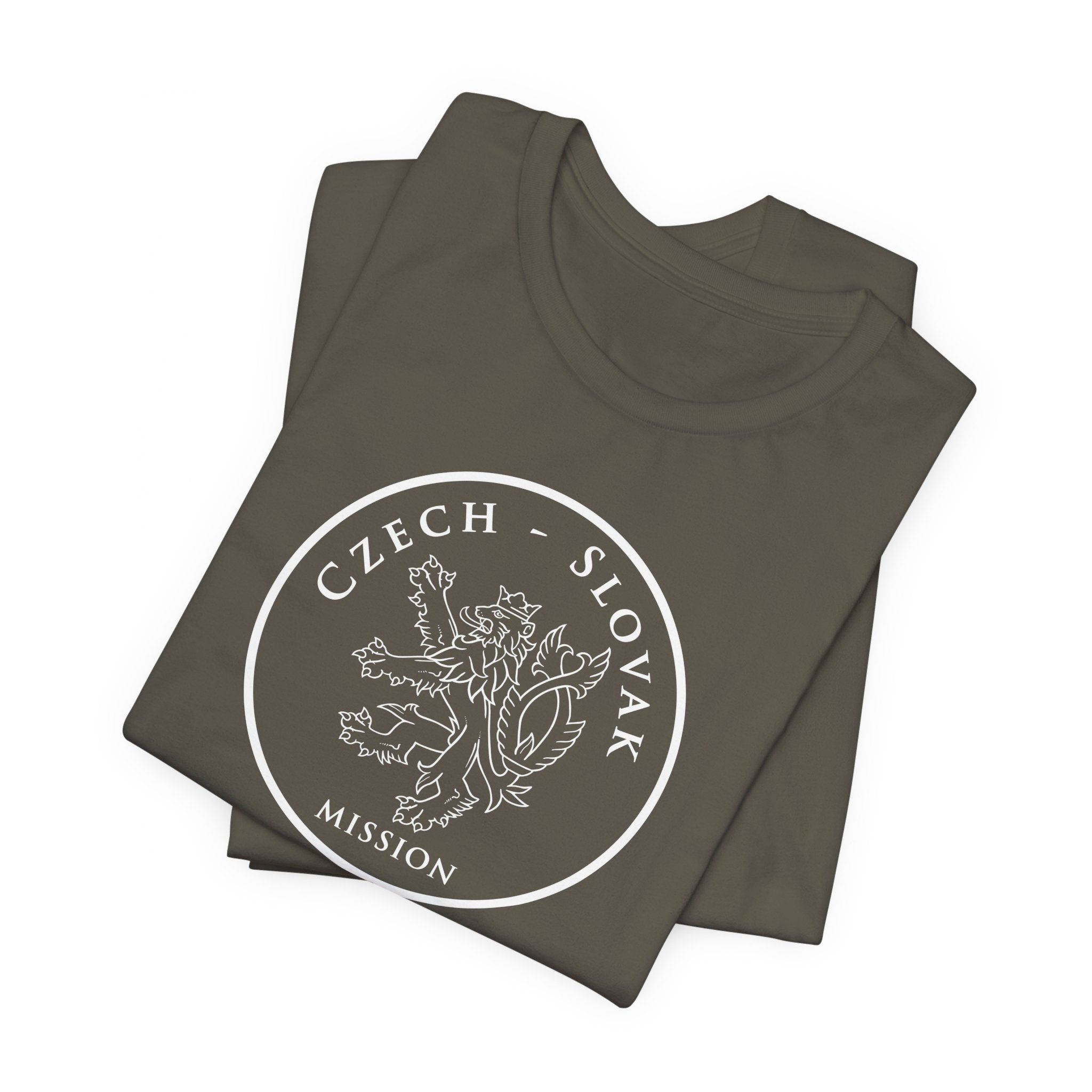 Czech - Slovak Mission Prague Circular Monochrome Logo T-Shirt - Mission Wishlist - LDS Missionary Gift Store