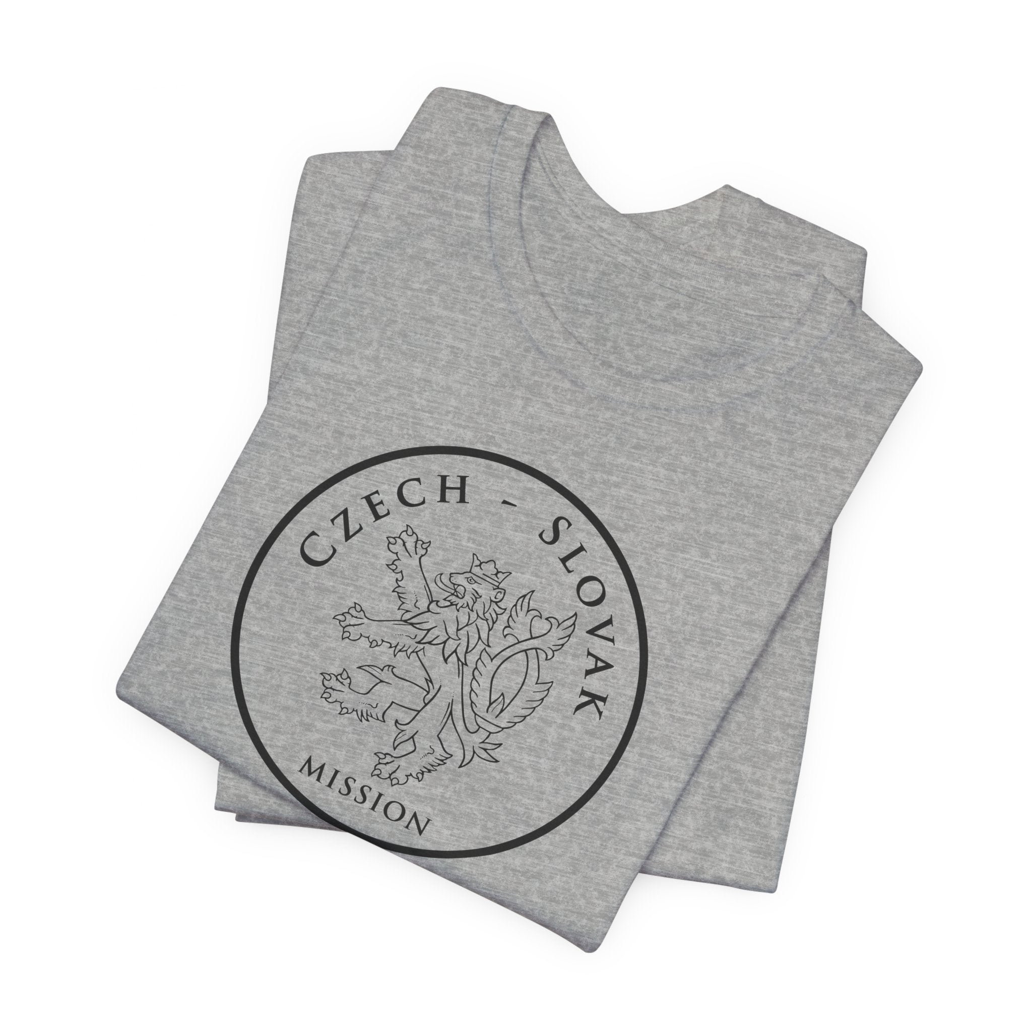 Czech - Slovak Mission Prague Circular Monochrome Logo T-Shirt - Mission Wishlist - LDS Missionary Gift Store