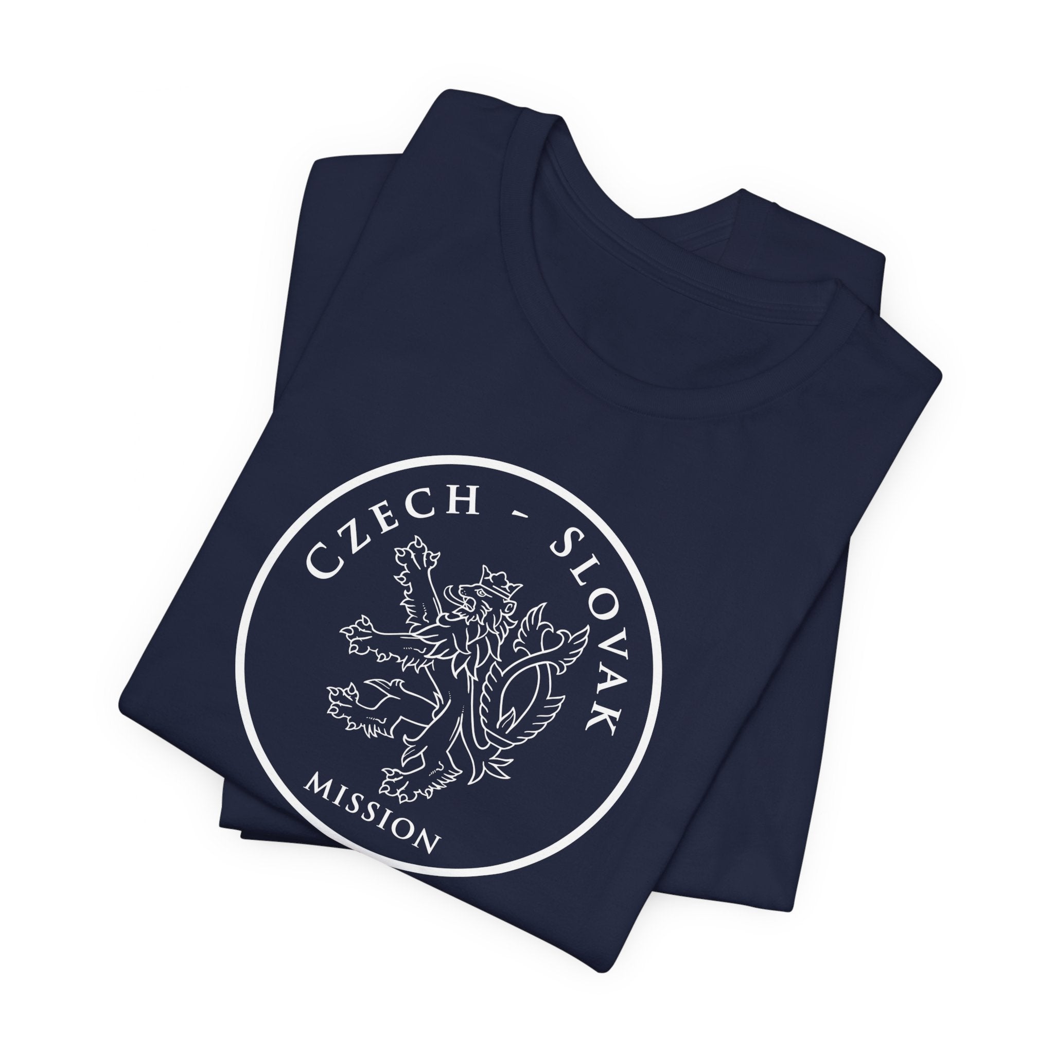 Czech - Slovak Mission Prague Circular Monochrome Logo T-Shirt - Mission Wishlist - LDS Missionary Gift Store