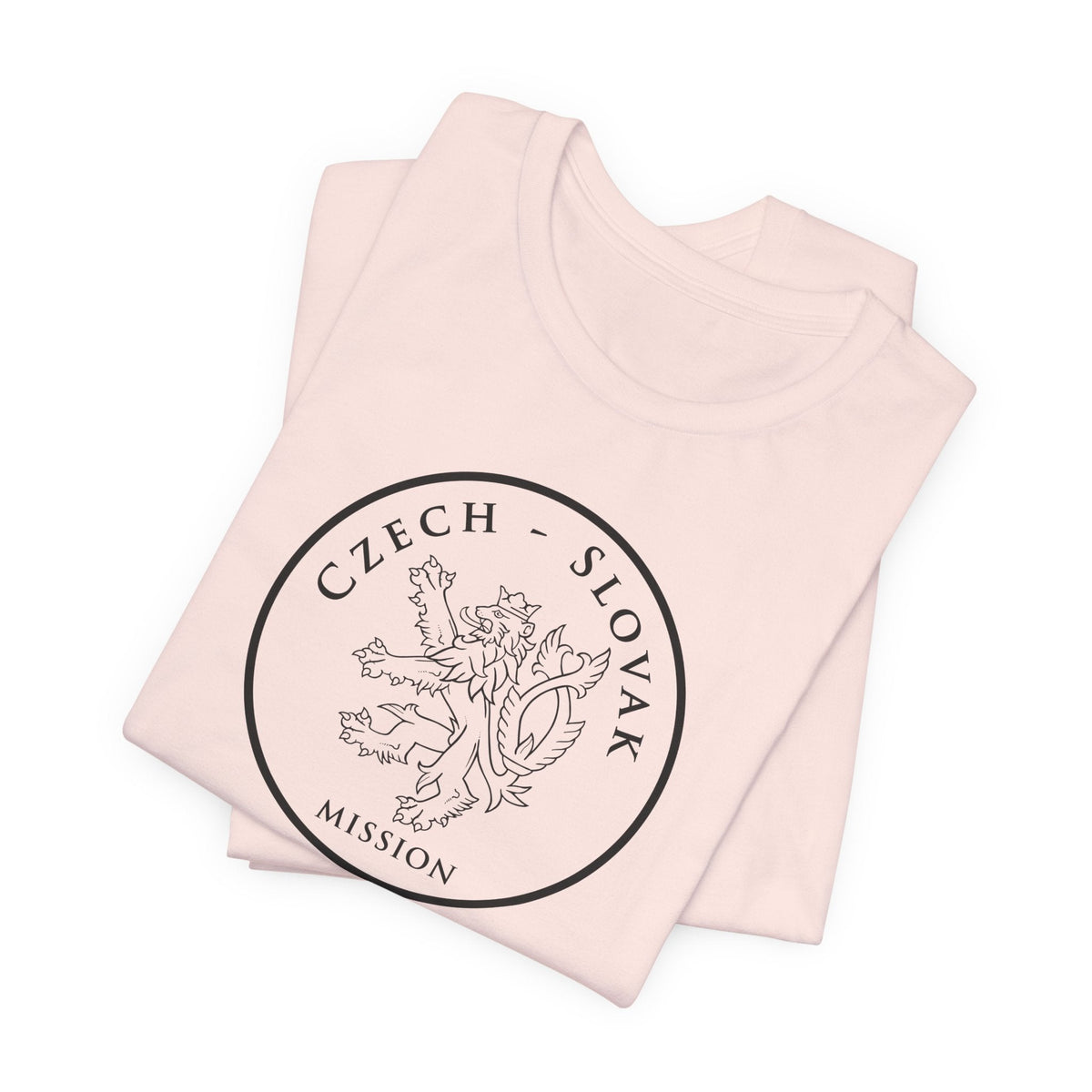 Czech - Slovak Mission Prague Circular Monochrome Logo T-Shirt - Mission Wishlist - LDS Missionary Gift Store