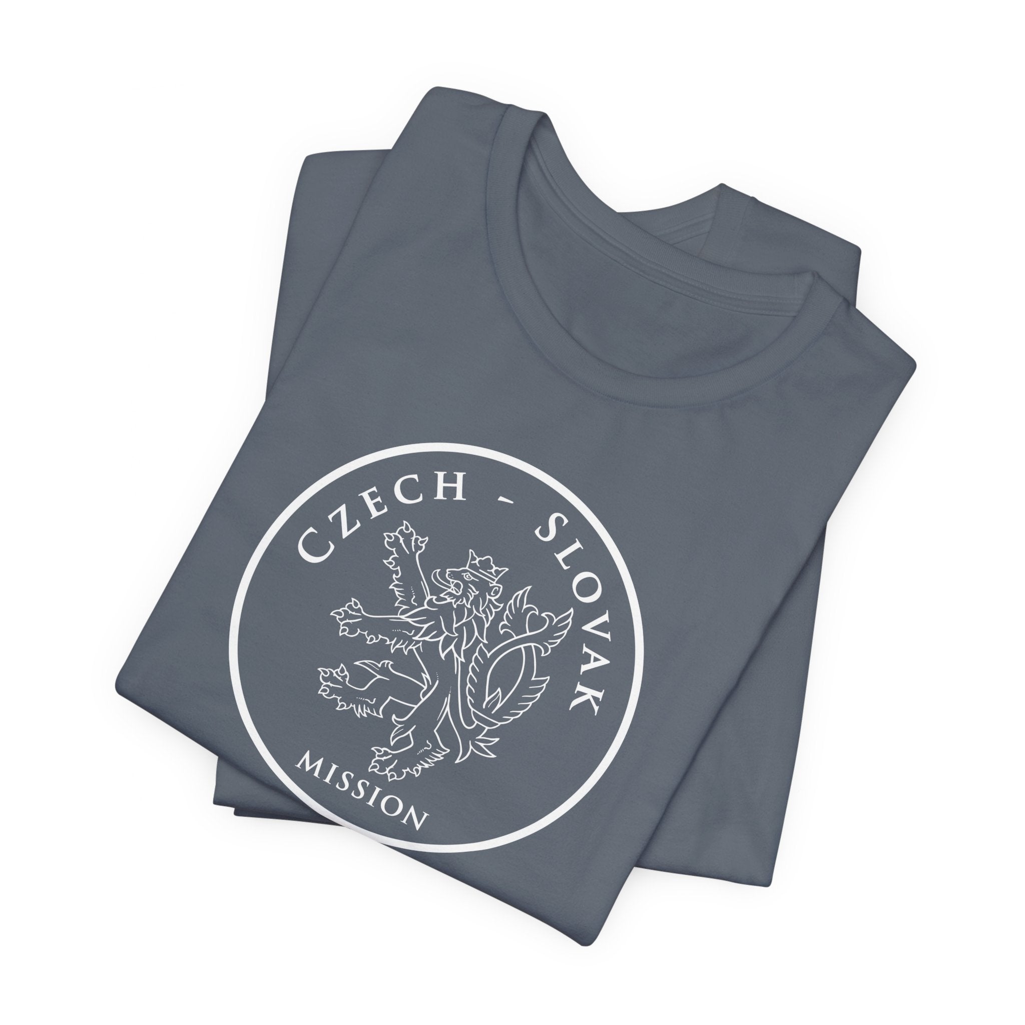 Czech - Slovak Mission Prague Circular Monochrome Logo T-Shirt - Mission Wishlist - LDS Missionary Gift Store