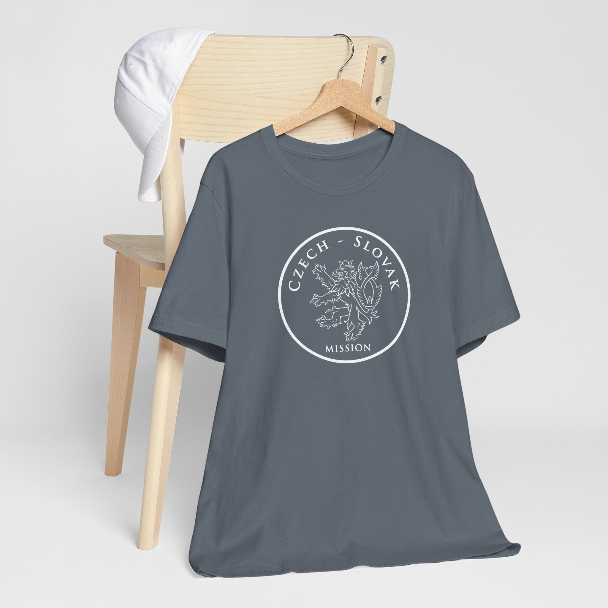 Czech - Slovak Mission Prague Circular Monochrome Logo T-Shirt - Mission Wishlist - LDS Missionary Gift Store