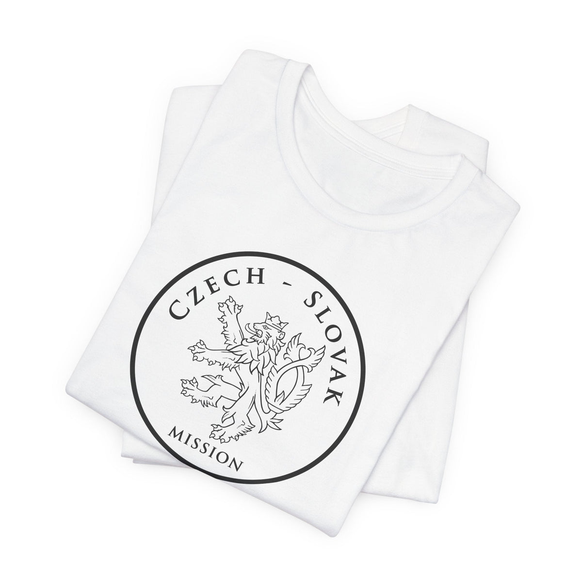 Czech - Slovak Mission Prague Circular Monochrome Logo T-Shirt - Mission Wishlist - LDS Missionary Gift Store