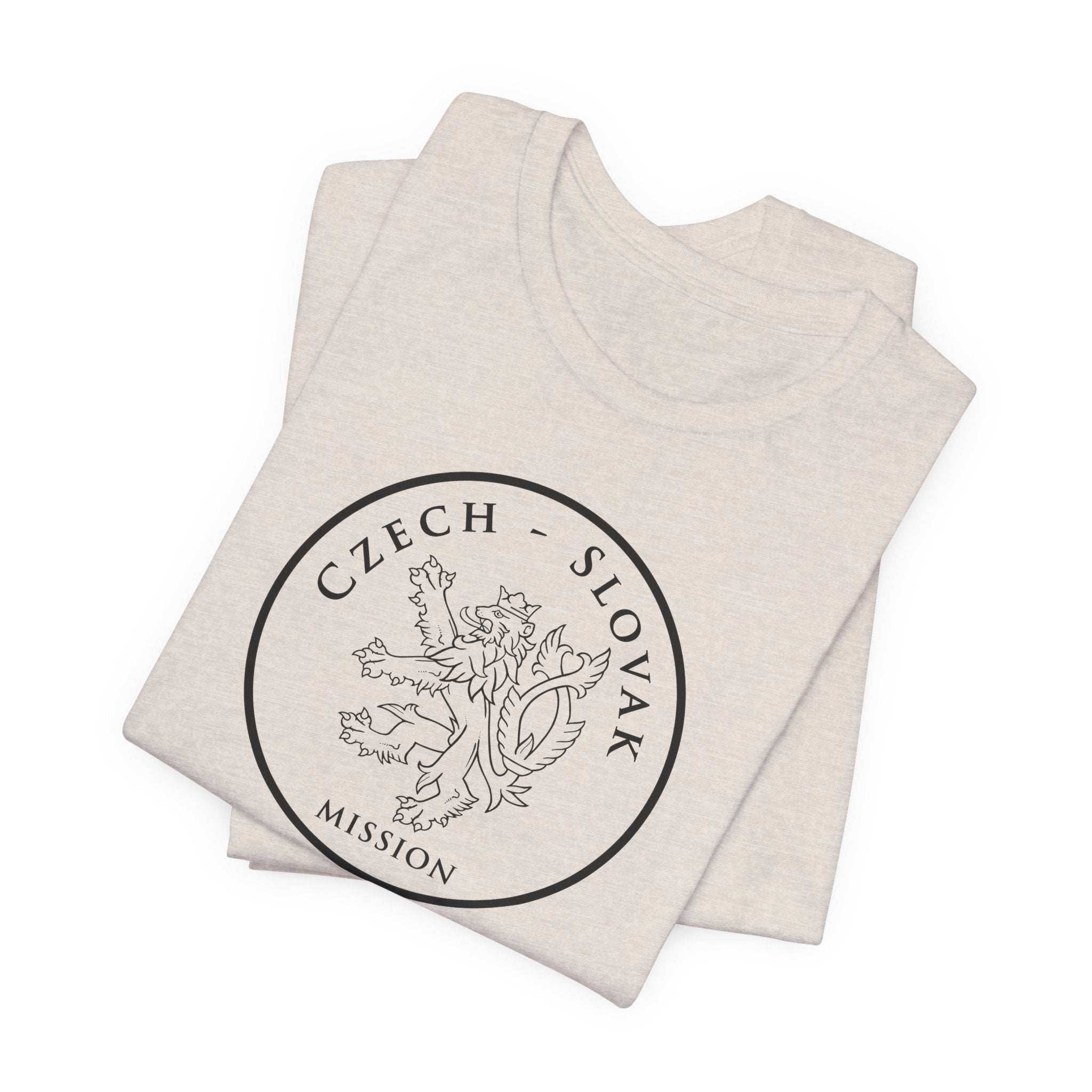 Czech - Slovak Mission Prague Circular Monochrome Logo T-Shirt - Mission Wishlist - LDS Missionary Gift Store
