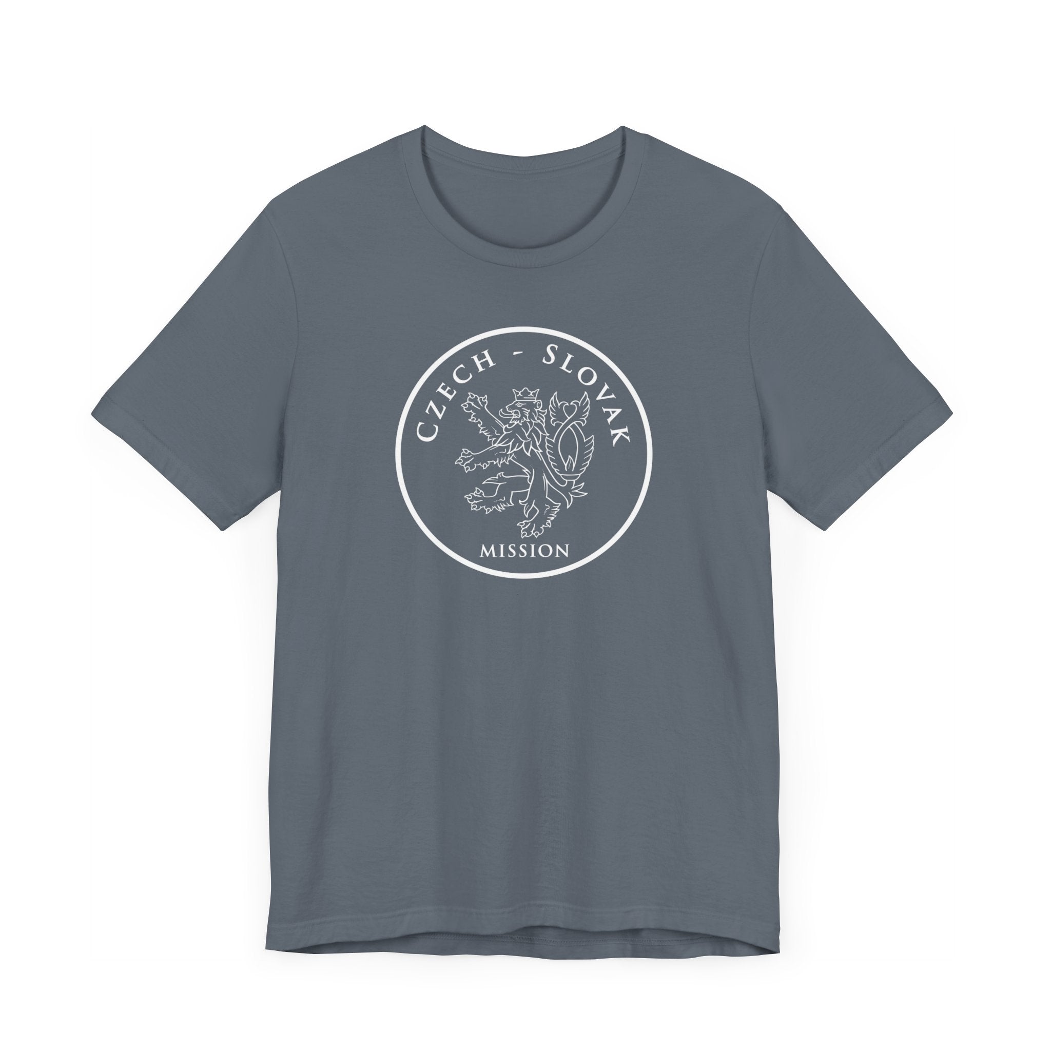 Czech - Slovak Mission Prague Circular Monochrome Logo T-Shirt - Mission Wishlist - LDS Missionary Gift Store
