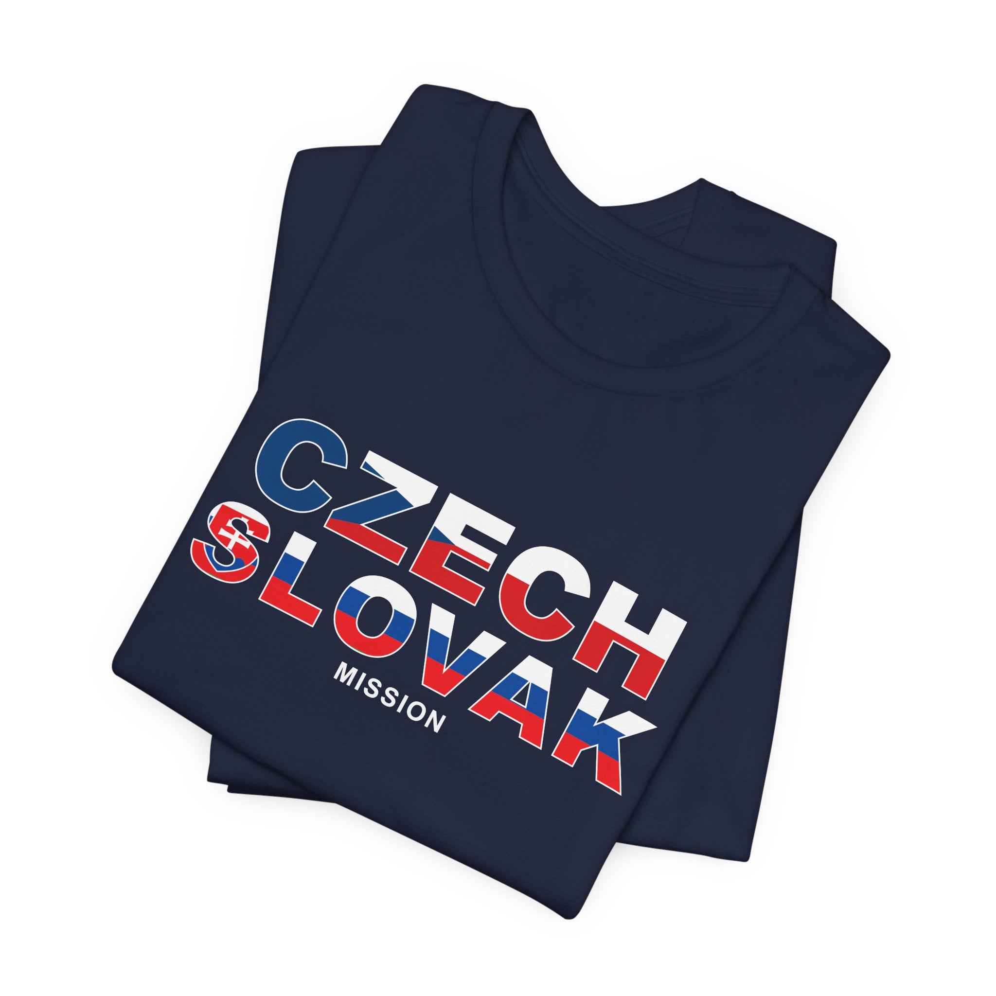 Czech - Slovak Mission Prague Flag Title T-shirt - Mission Wishlist - LDS Missionary Gift Store
