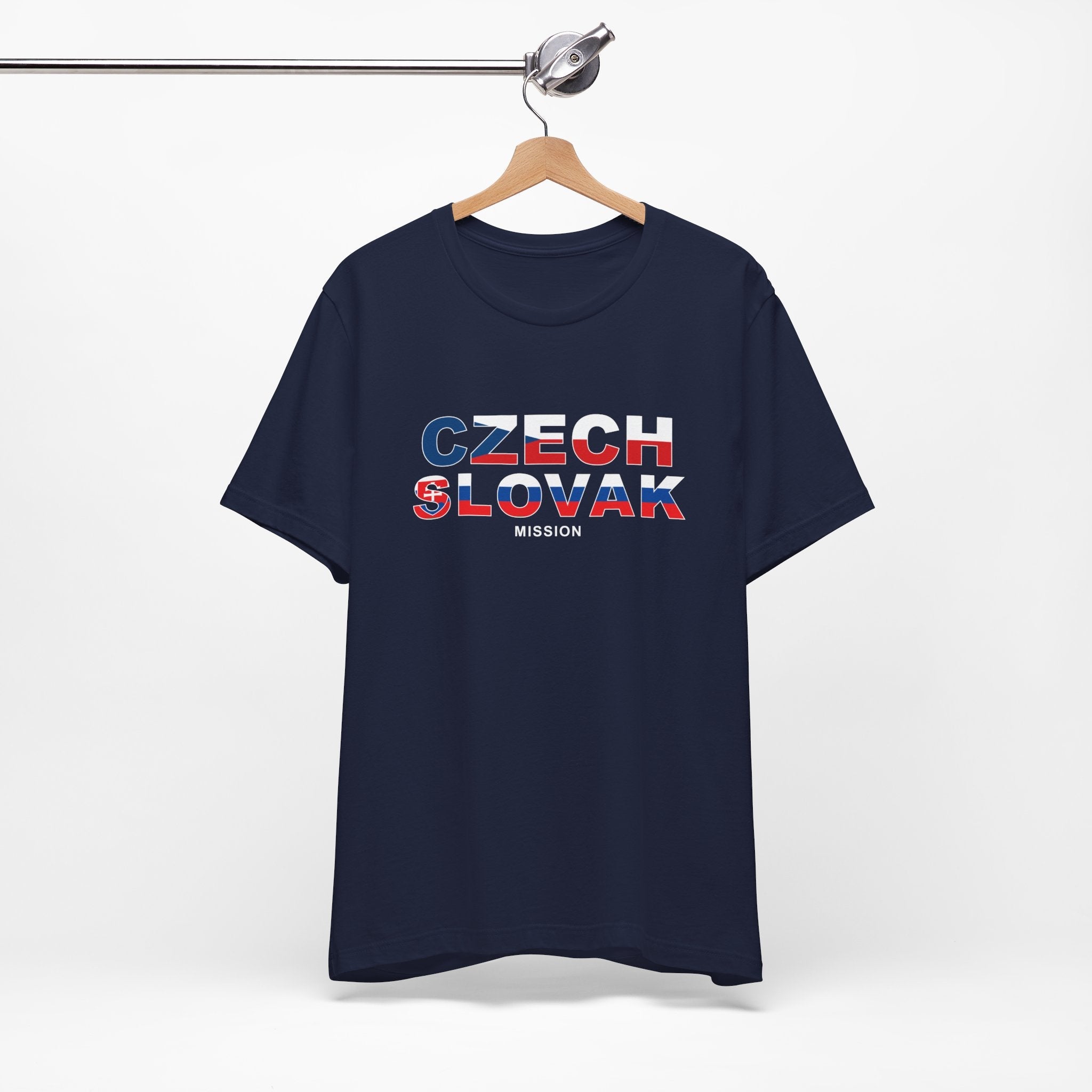 Czech - Slovak Mission Prague Flag Title T-shirt - Mission Wishlist - LDS Missionary Gift Store