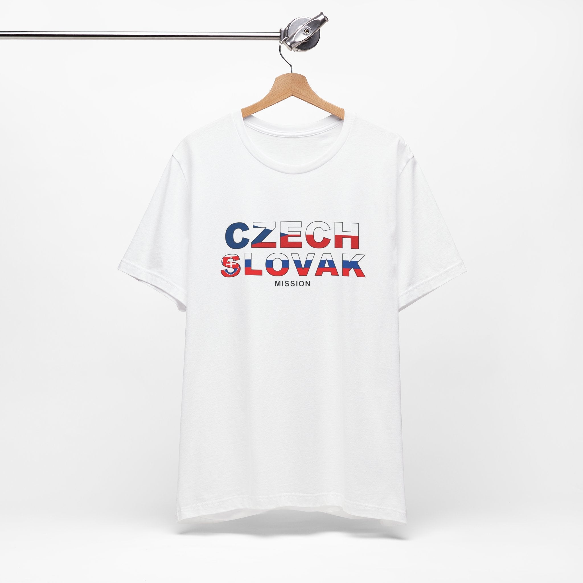 Czech - Slovak Mission Prague Flag Title T-shirt - Mission Wishlist - LDS Missionary Gift Store