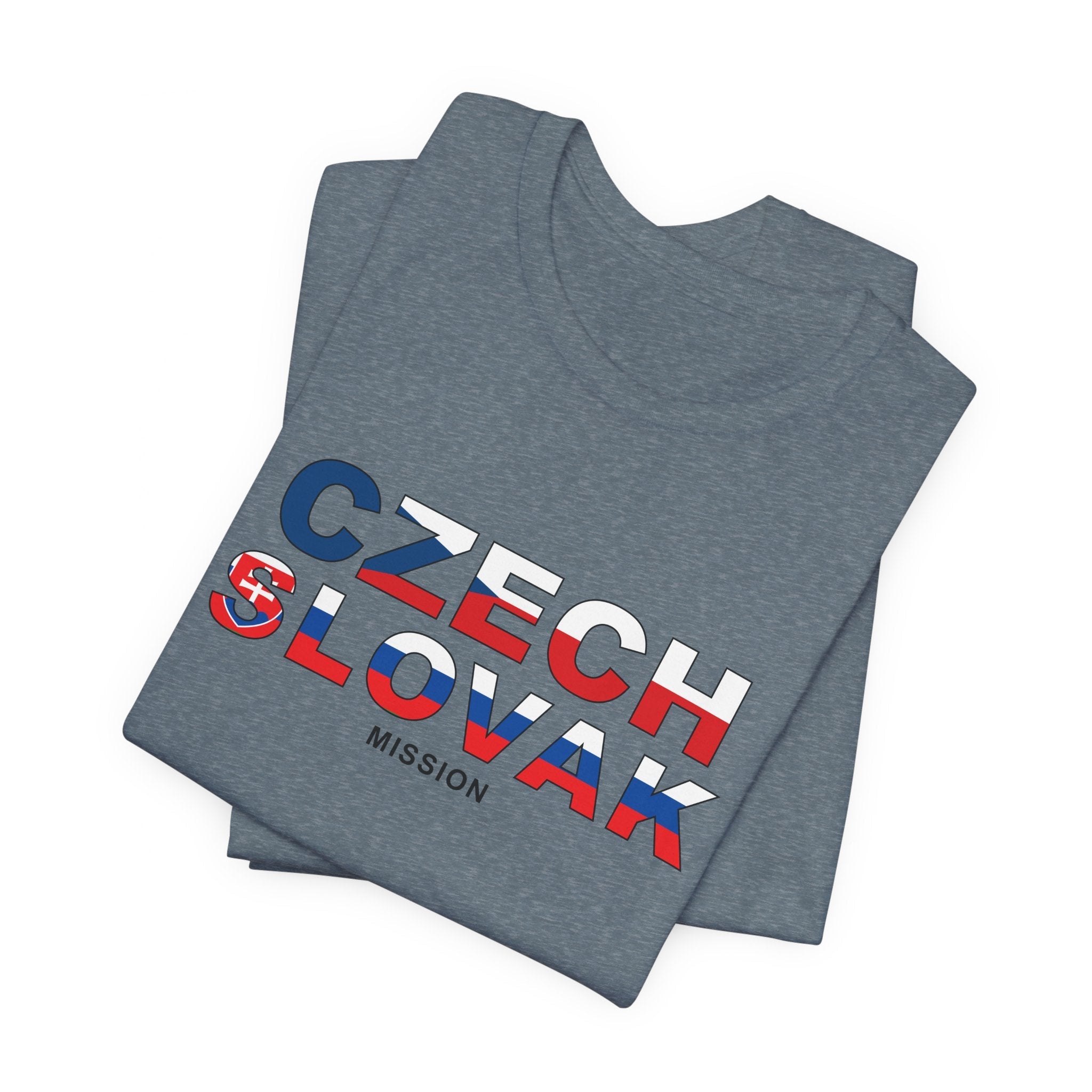 Czech - Slovak Mission Prague Flag Title T-shirt - Mission Wishlist - LDS Missionary Gift Store