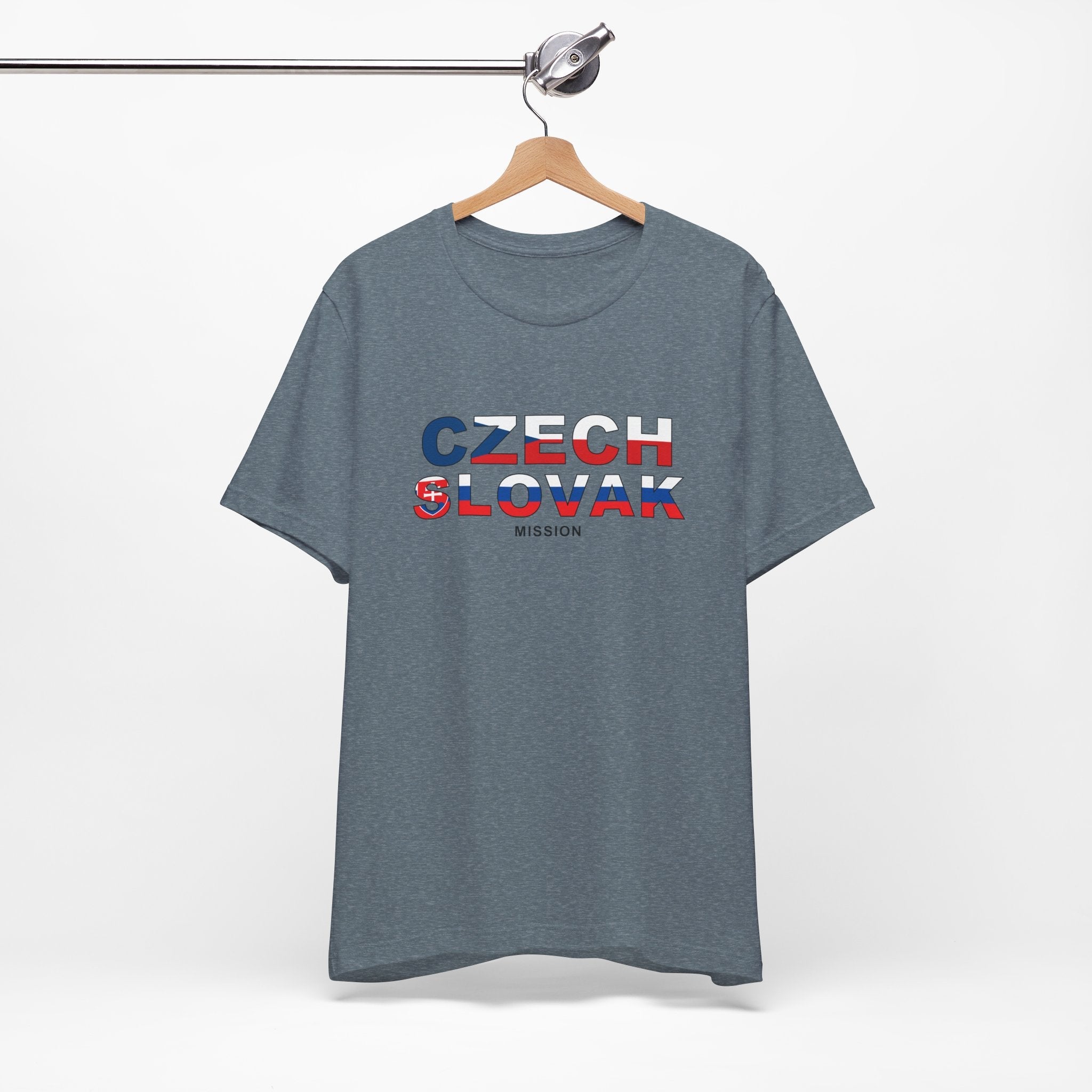 Czech - Slovak Mission Prague Flag Title T-shirt - Mission Wishlist - LDS Missionary Gift Store