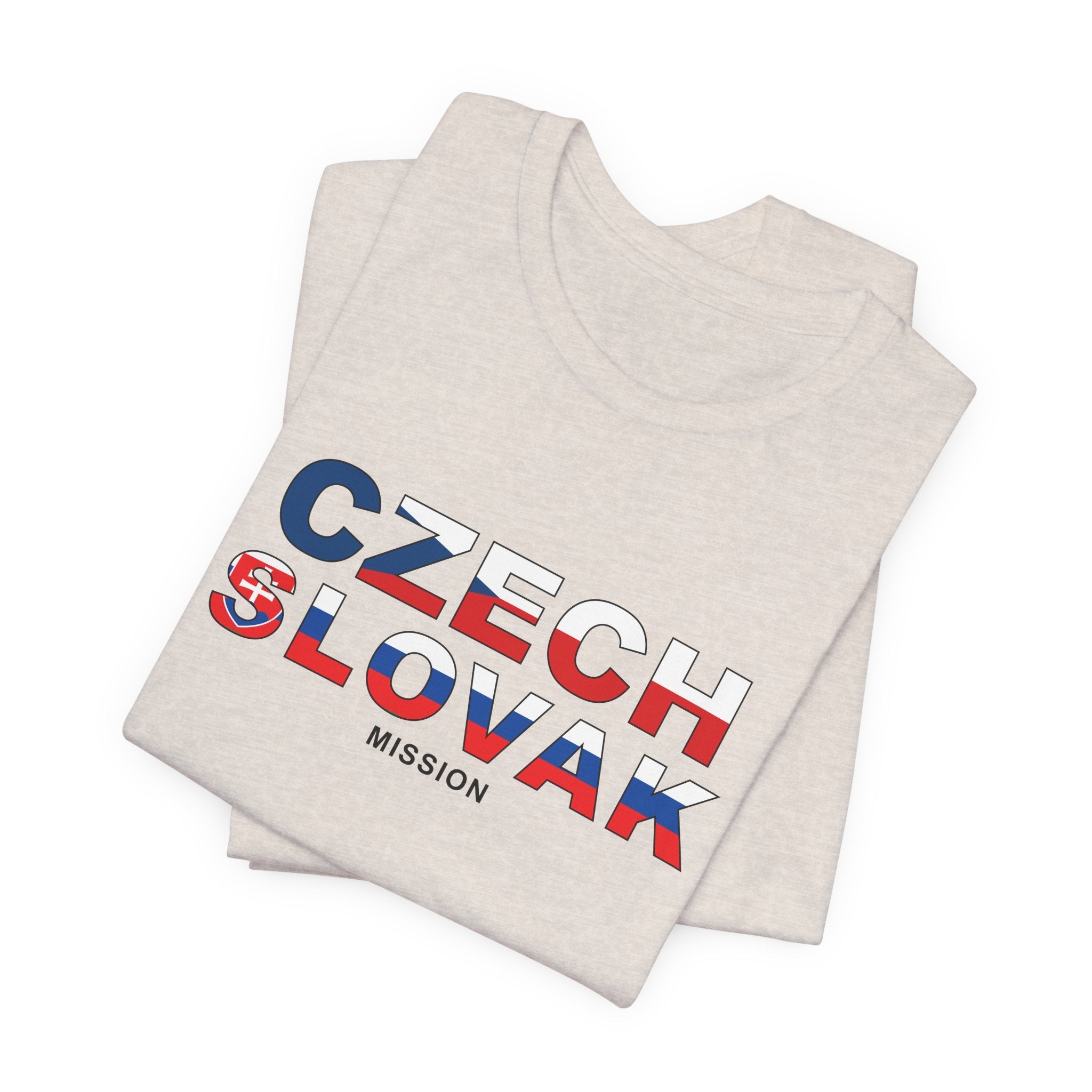 Czech - Slovak Mission Prague Flag Title T-shirt - Mission Wishlist - LDS Missionary Gift Store