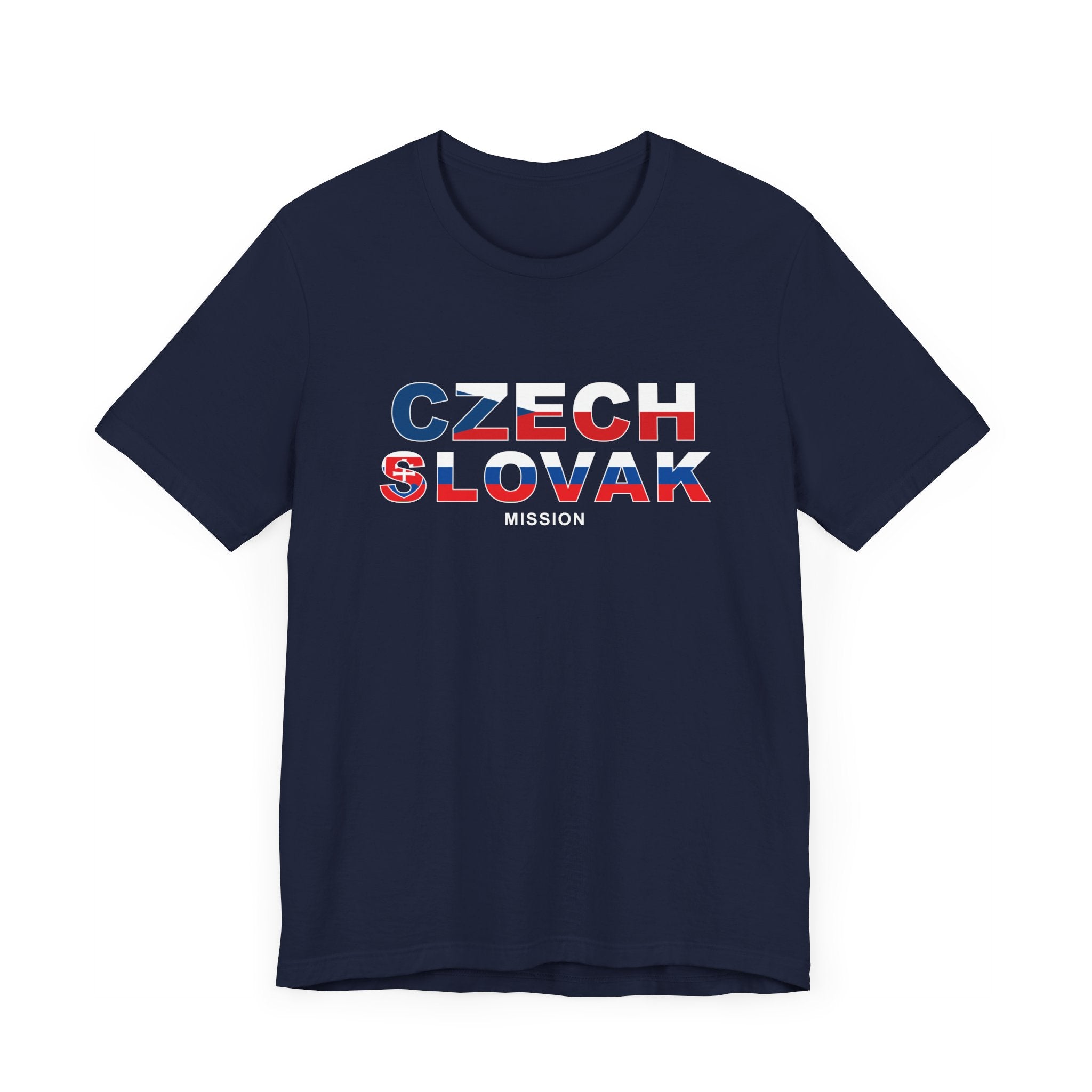 Czech - Slovak Mission Prague Flag Title T-shirt - Mission Wishlist - LDS Missionary Gift Store