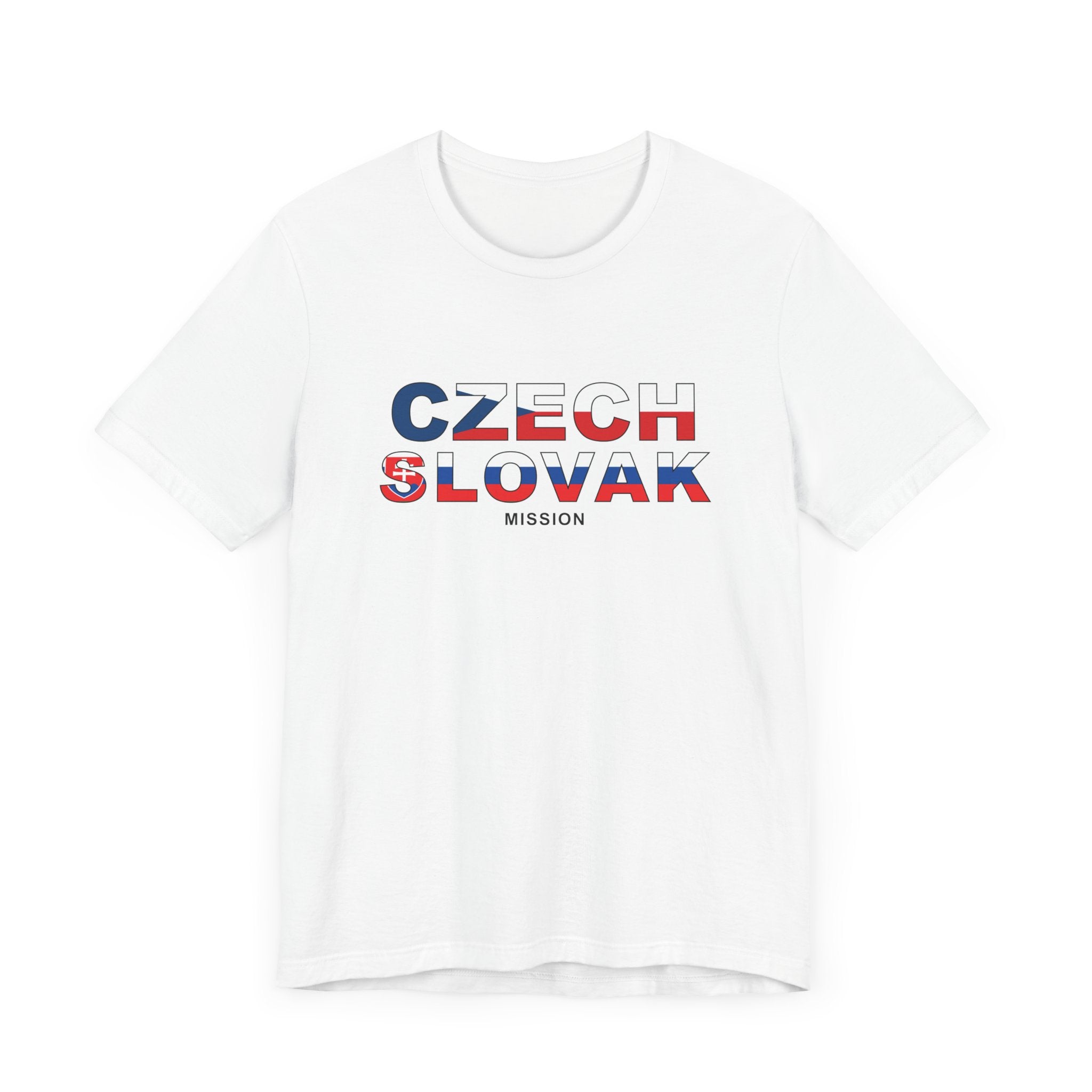 Czech - Slovak Mission Prague Flag Title T-shirt - Mission Wishlist - LDS Missionary Gift Store