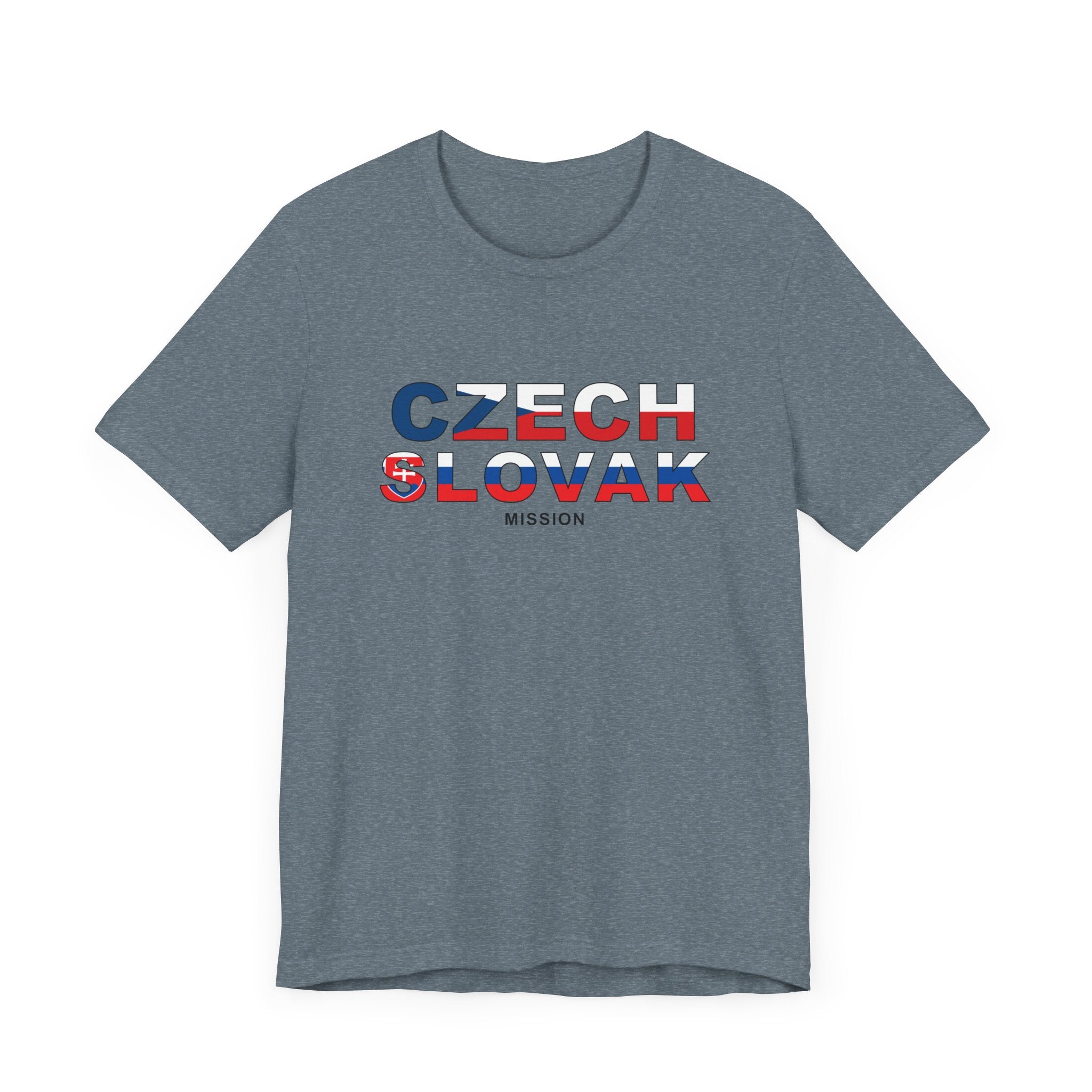 Czech - Slovak Mission Prague Flag Title T-shirt - Mission Wishlist - LDS Missionary Gift Store