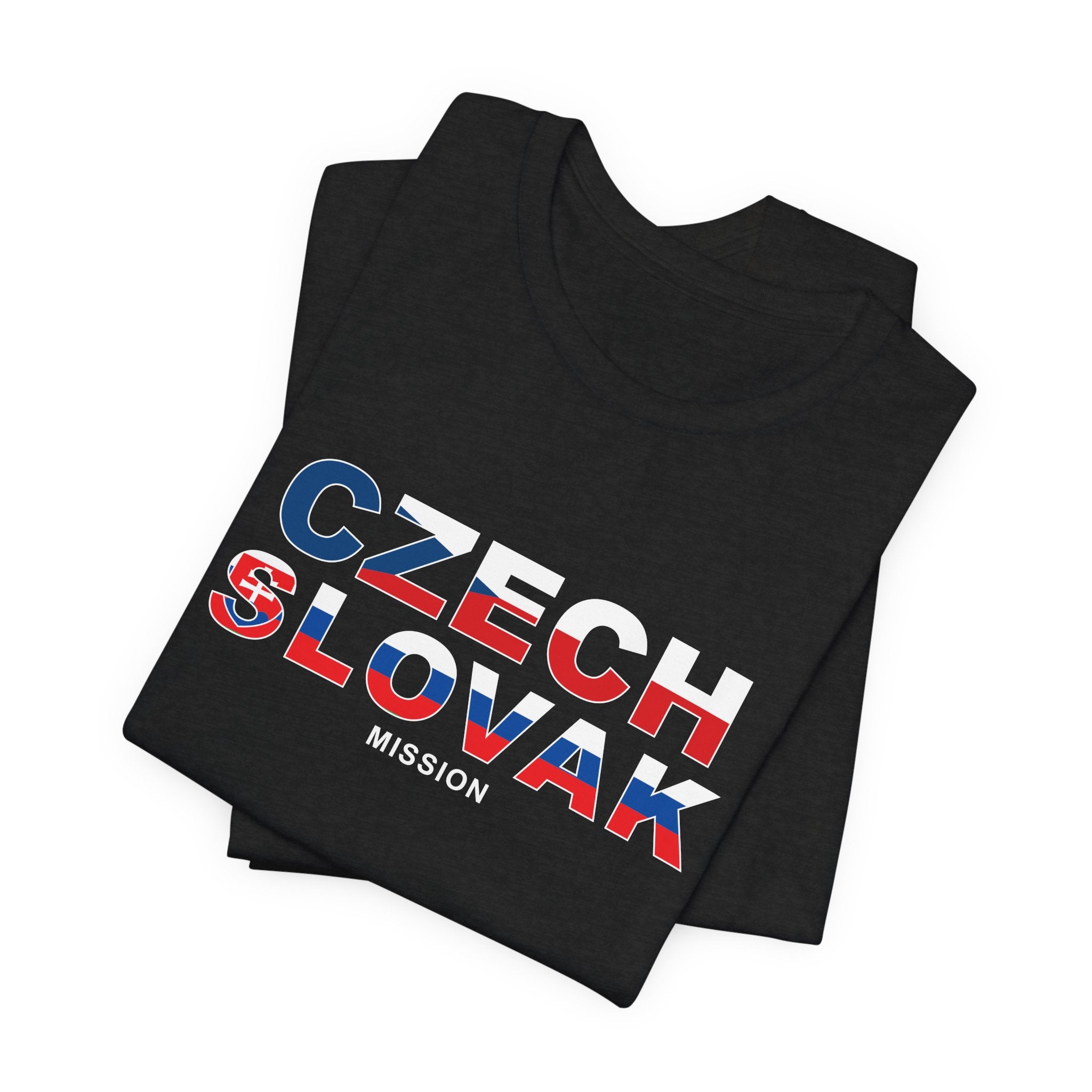 Czech - Slovak Mission Prague Flag Title T-shirt - Mission Wishlist - LDS Missionary Gift Store
