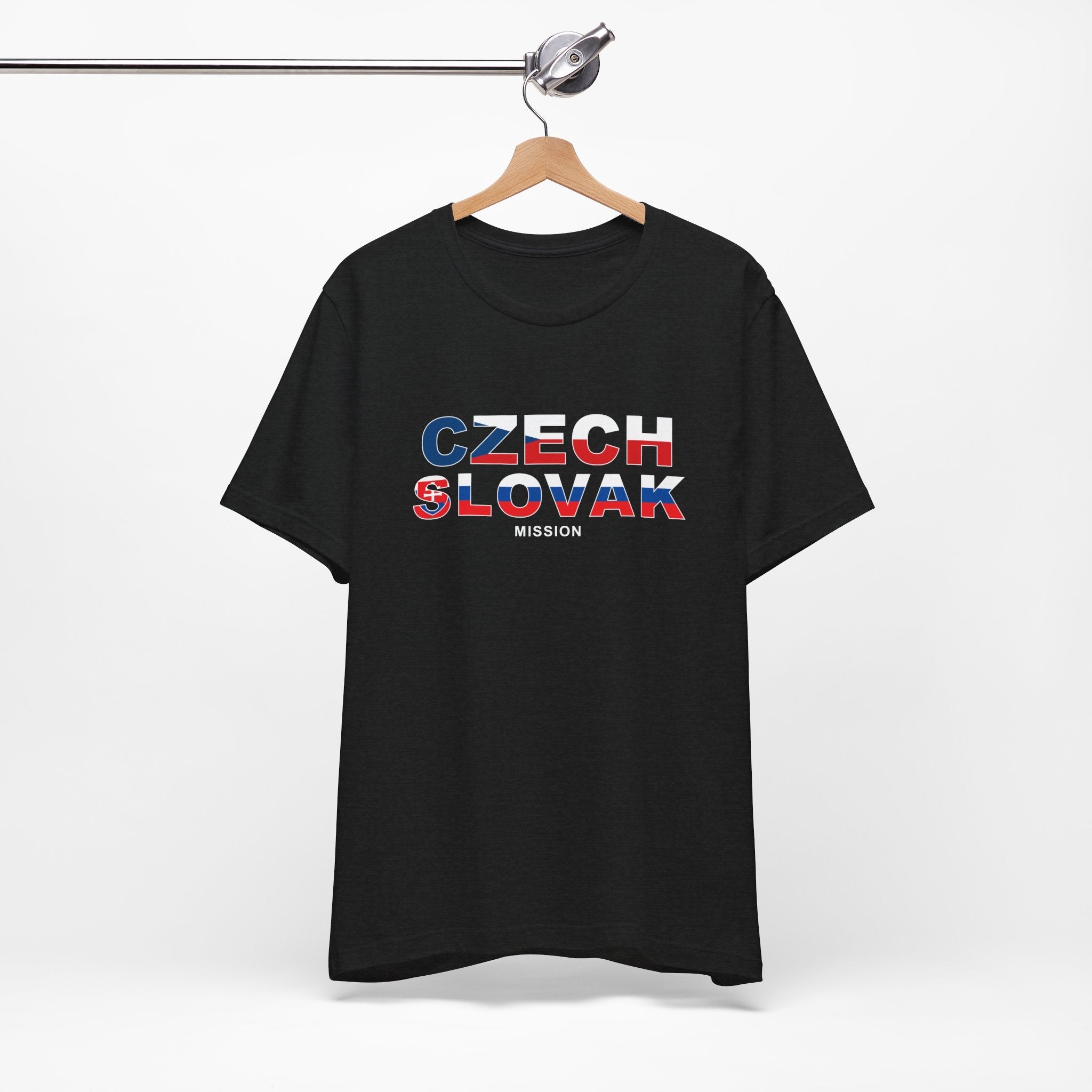 Czech - Slovak Mission Prague Flag Title T-shirt - Mission Wishlist - LDS Missionary Gift Store