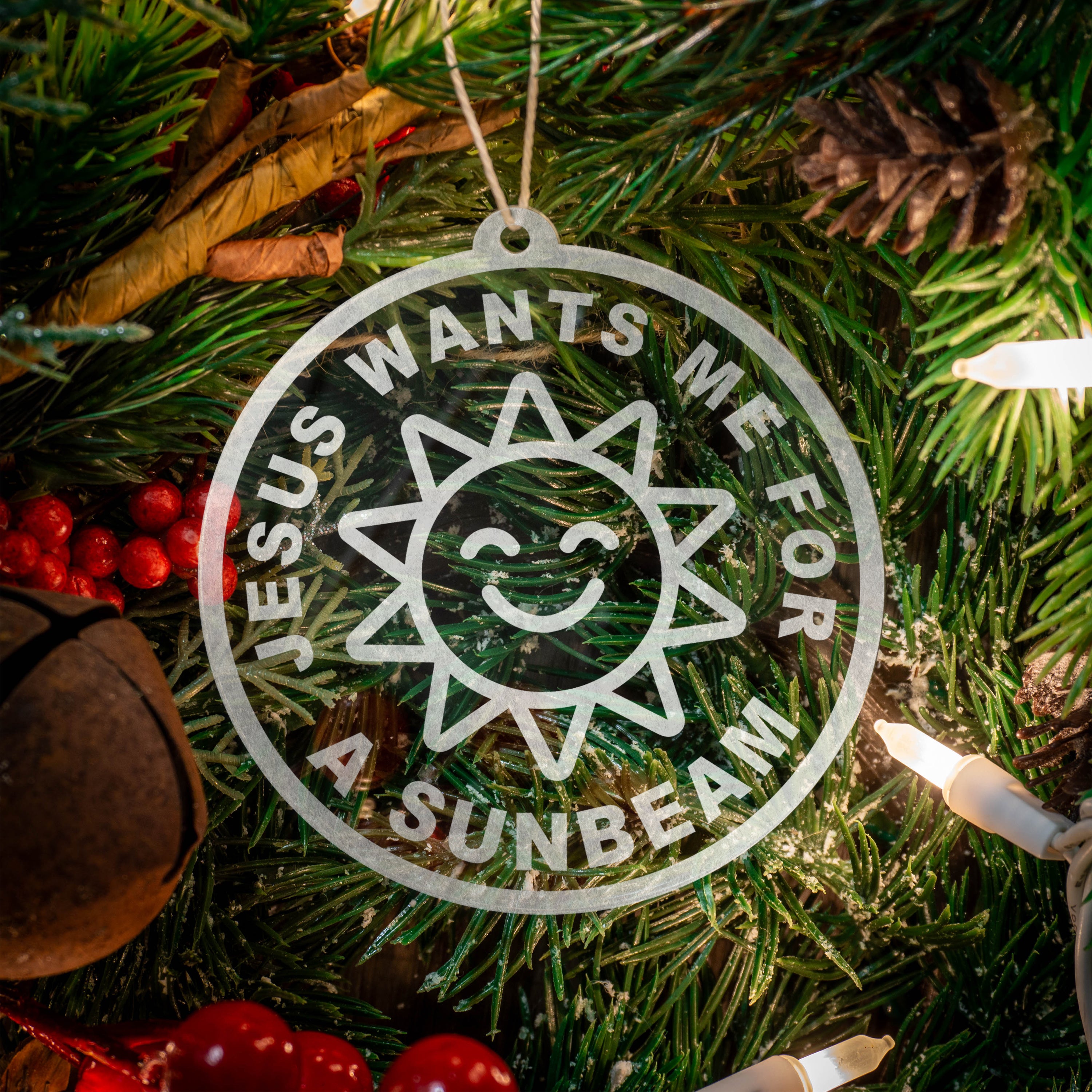 Set of Jesus wants me for a Sunbeam Ornaments