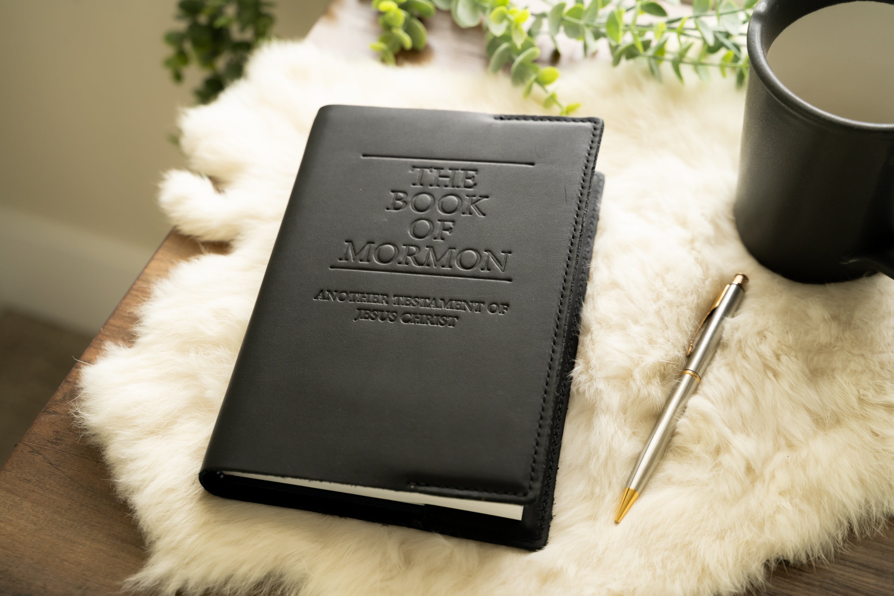 Leather Book of Mormon - Hard Cover