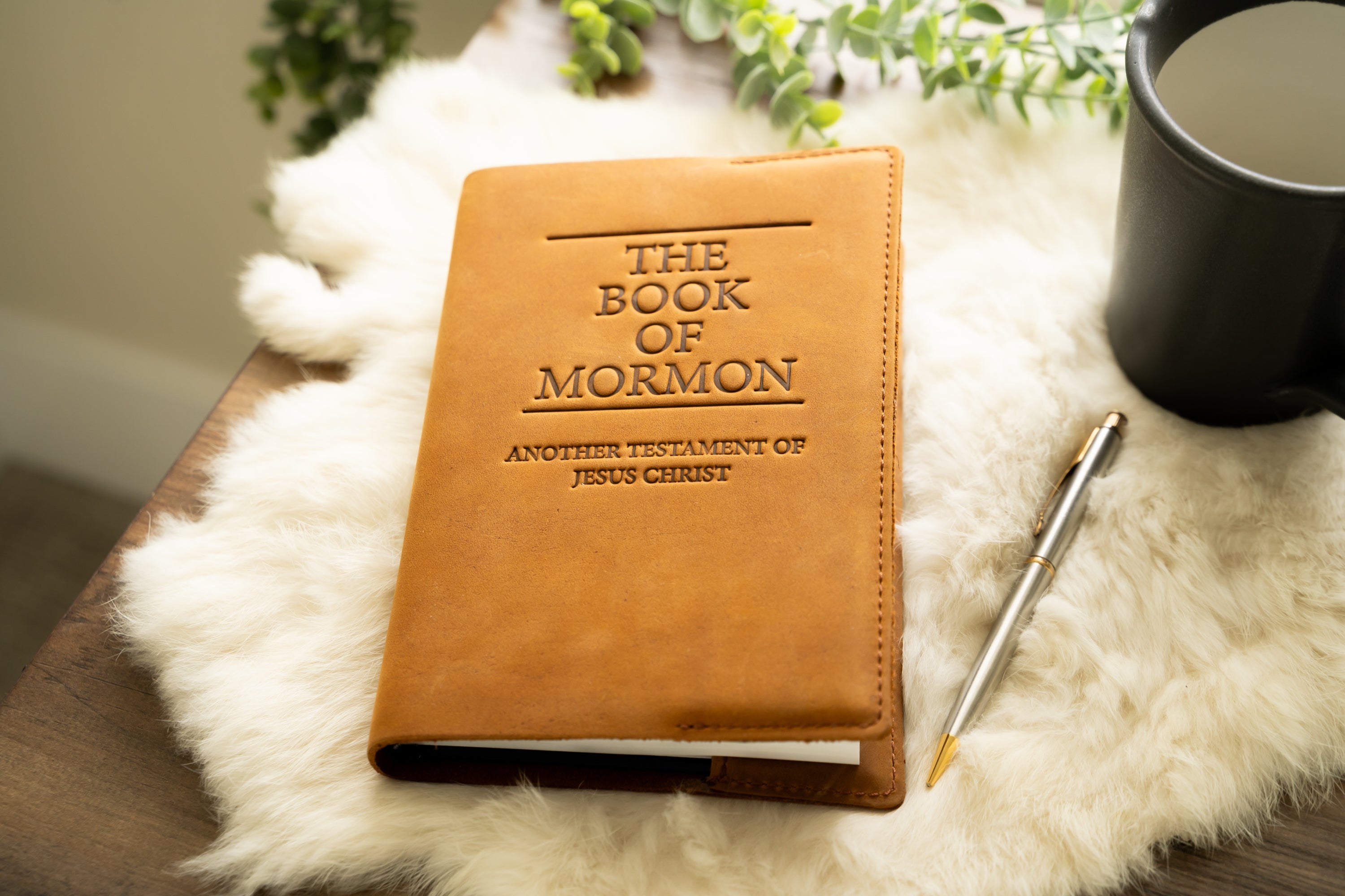 Leather Book of Mormon - Hard Cover
