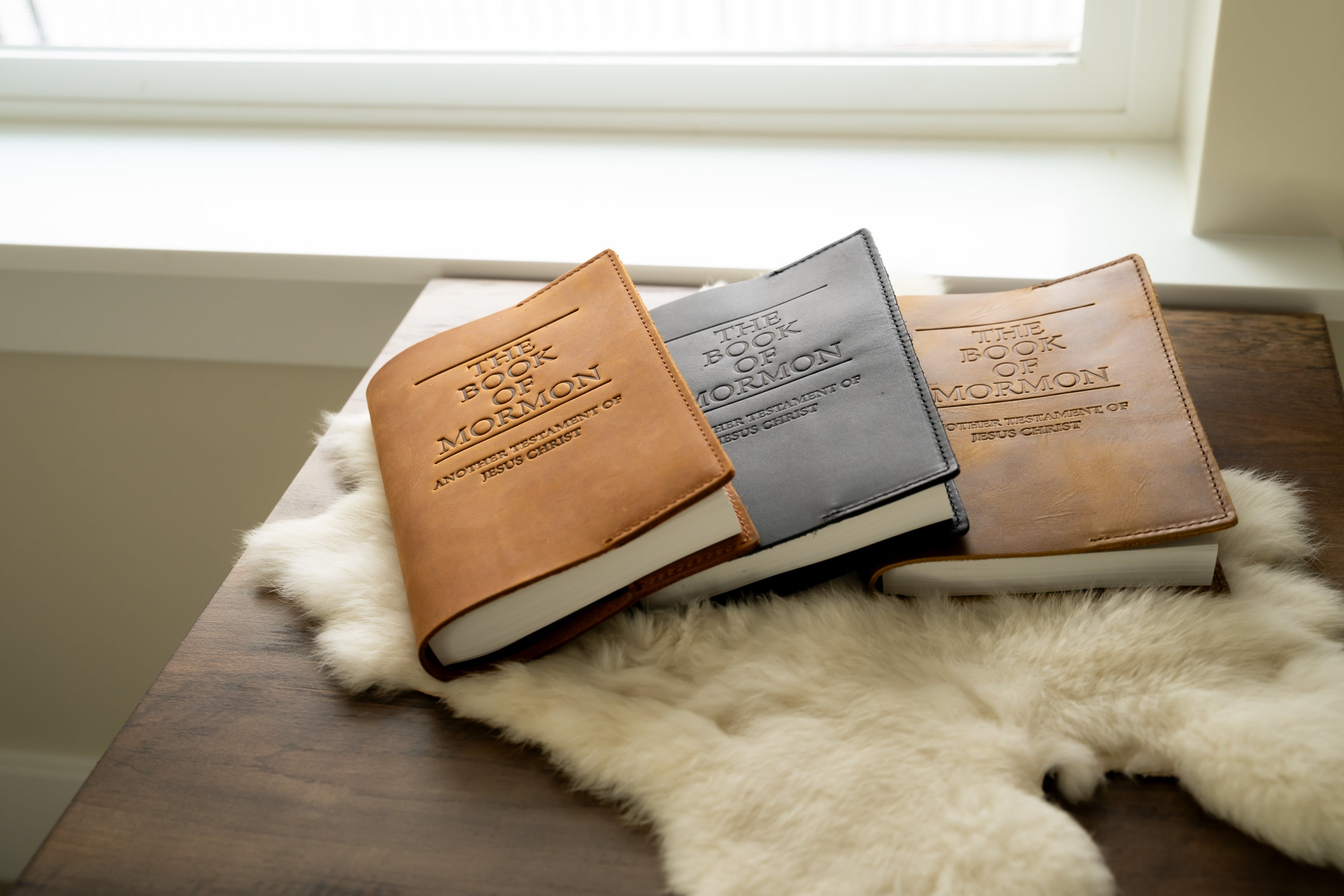 Leather Book of Mormon - Hard Cover