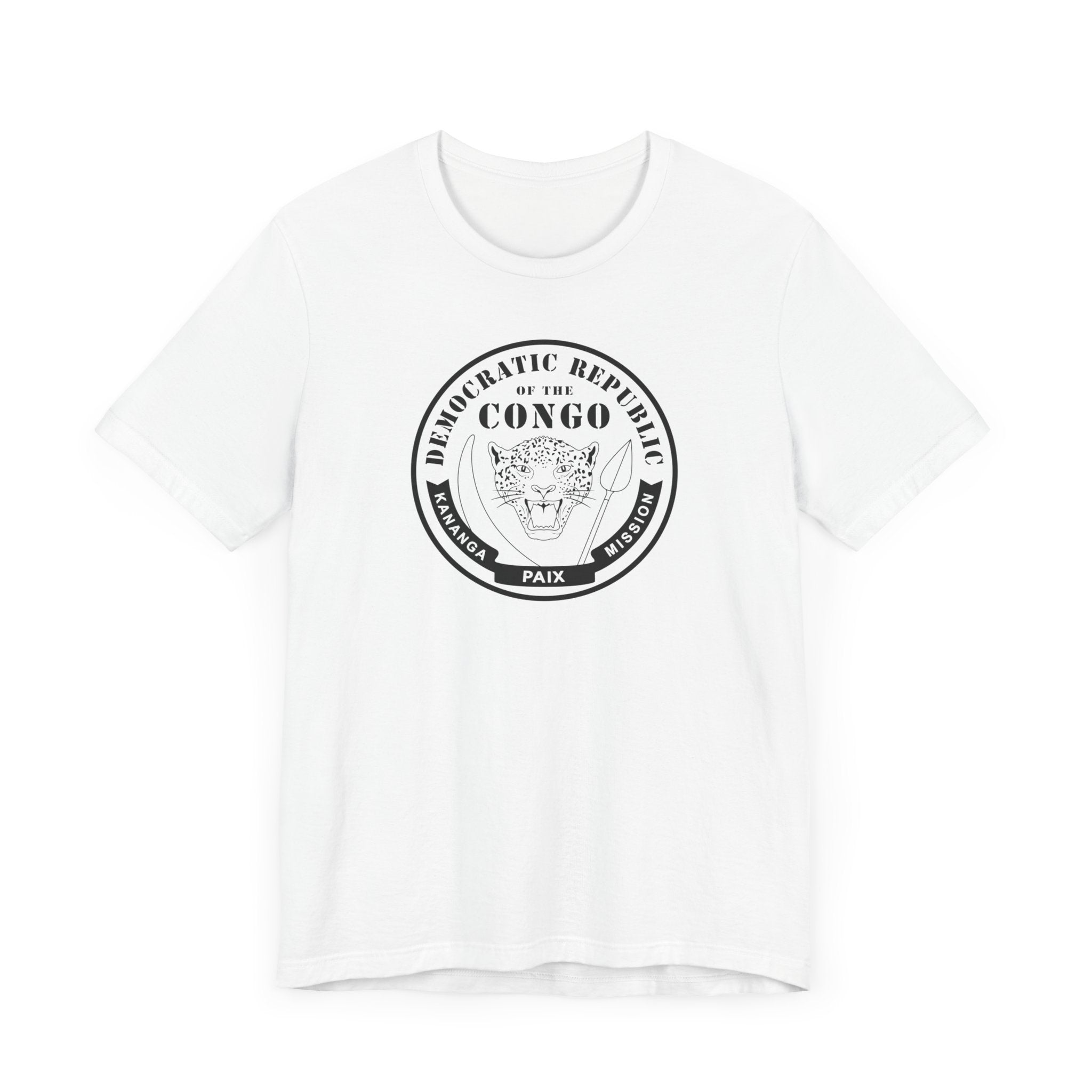 Democratic Republic of the Congo Kananga Mission Circular Monochrome Logo T-Shirt - Mission Wishlist - LDS Missionary Gift Store
