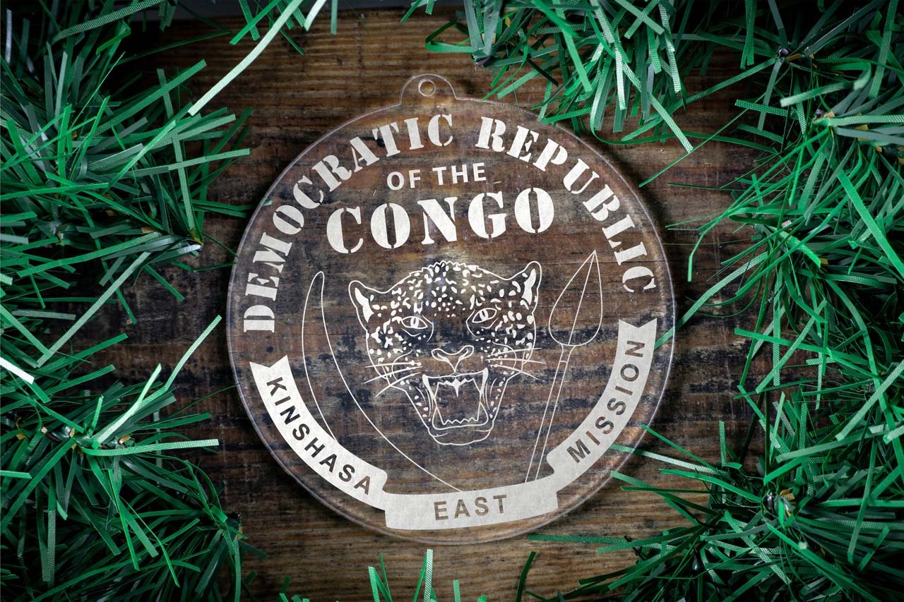 Democratic Republic of the Congo Kinshasa East Mission Christmas Ornament - Latter-Day Saint LDS Missionary Gift - Book of Mormon