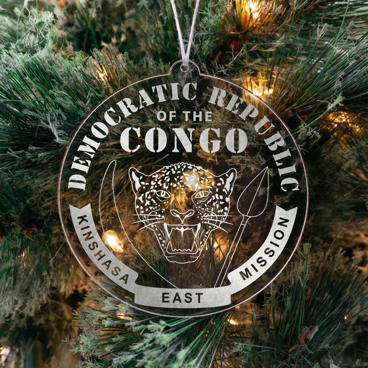 Democratic Republic of the Congo Kinshasa East Mission Christmas Ornament - Latter-Day Saint LDS Missionary Gift - Book of Mormon