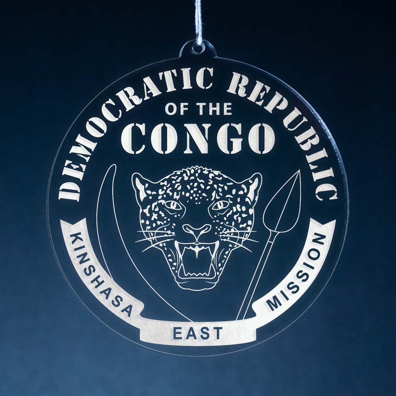 Democratic Republic of the Congo Kinshasa East Mission Christmas Ornament - Latter-Day Saint LDS Missionary Gift - Book of Mormon