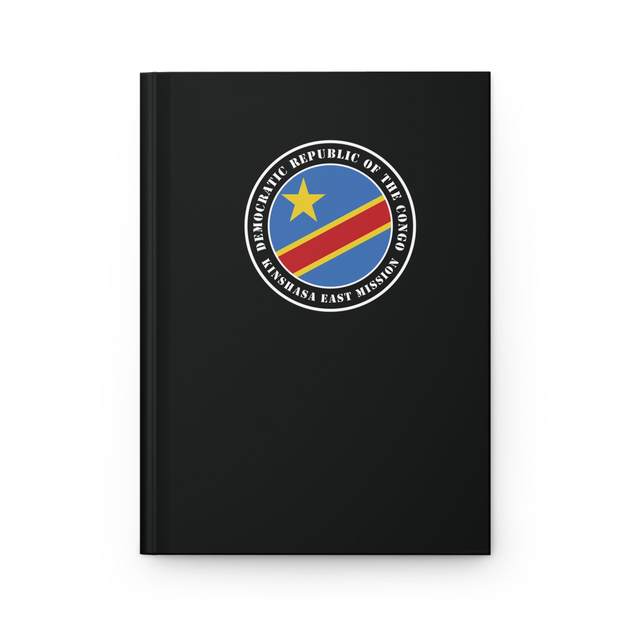 Democratic Republic of the Congo Kinshasa East Mission Logo Design Black Hardcover Journal Matte - Mission Wishlist - LDS Missionary Gift Store