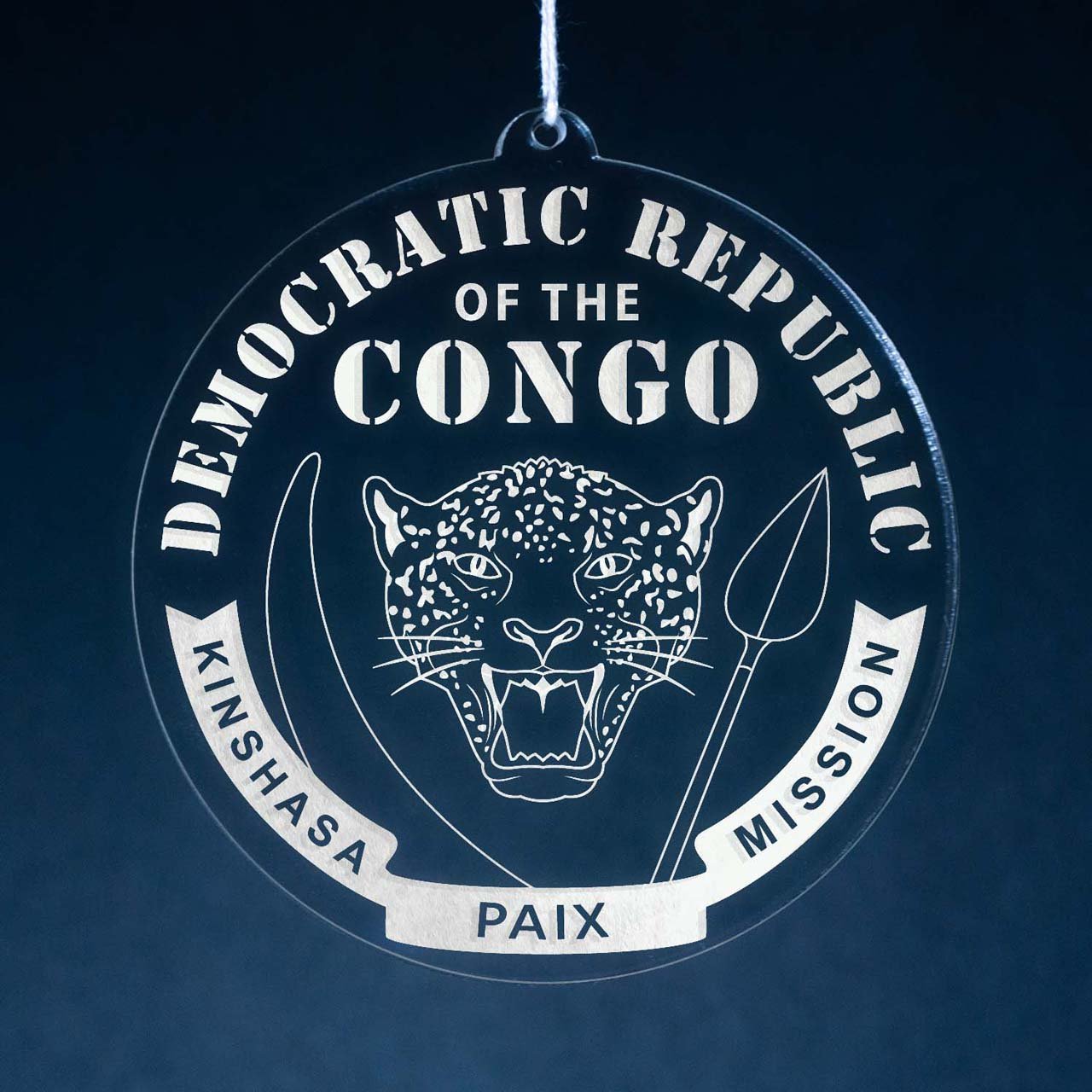 Democratic Republic of the Congo Kinshasa Mission Christmas Ornament - Latter-Day Saint LDS Missionary Gift - Book of Mormon