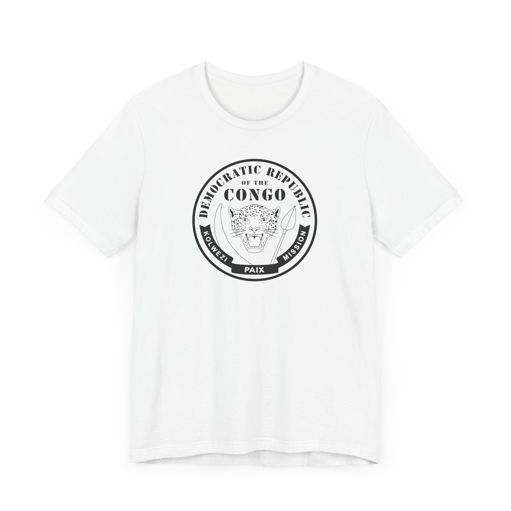 Democratic Republic of the Congo Kolwezi Mission Circular Monochrome Logo T-Shirt - Mission Wishlist - LDS Missionary Gift Store