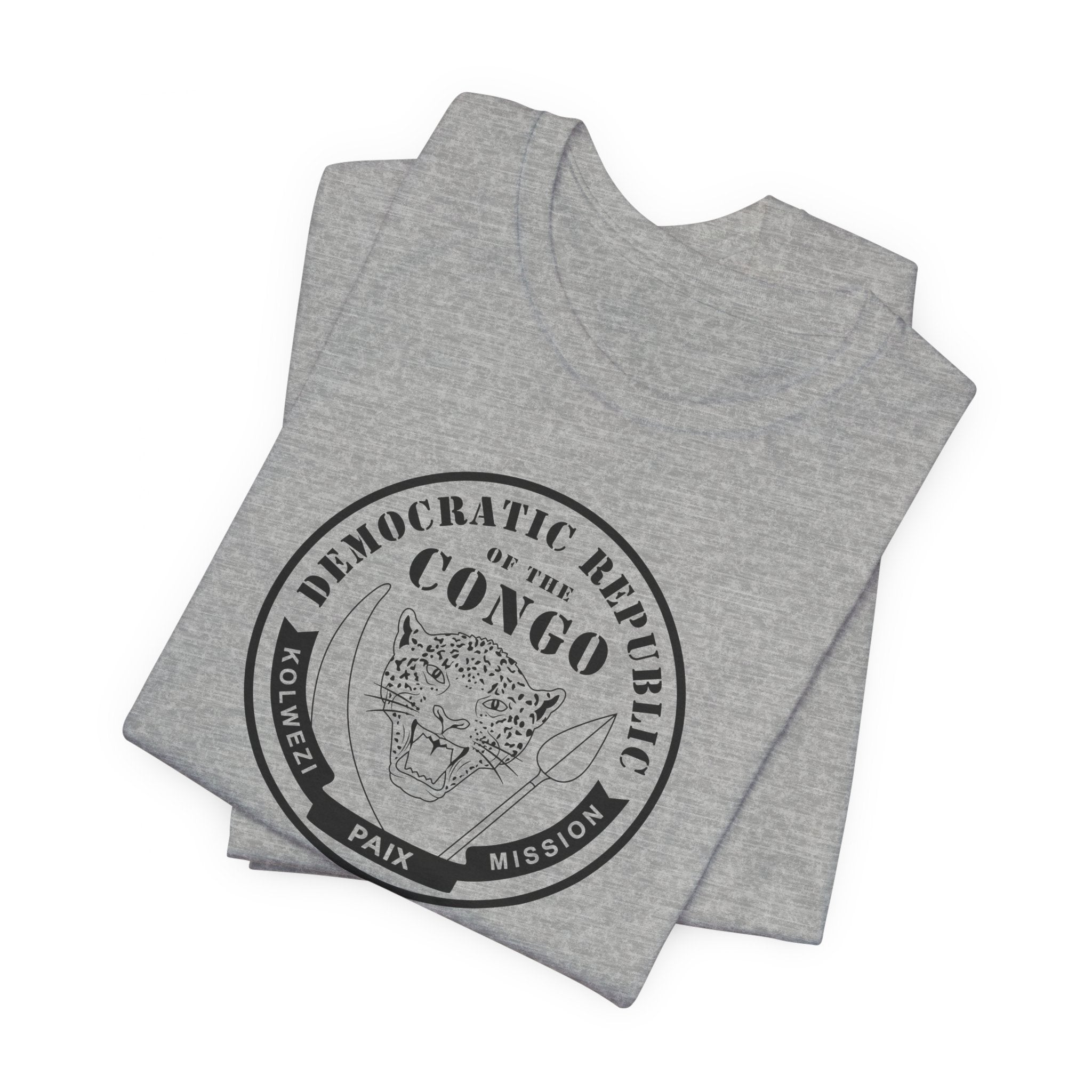 Democratic Republic of the Congo Kolwezi Mission Circular Monochrome Logo T-Shirt - Mission Wishlist - LDS Missionary Gift Store