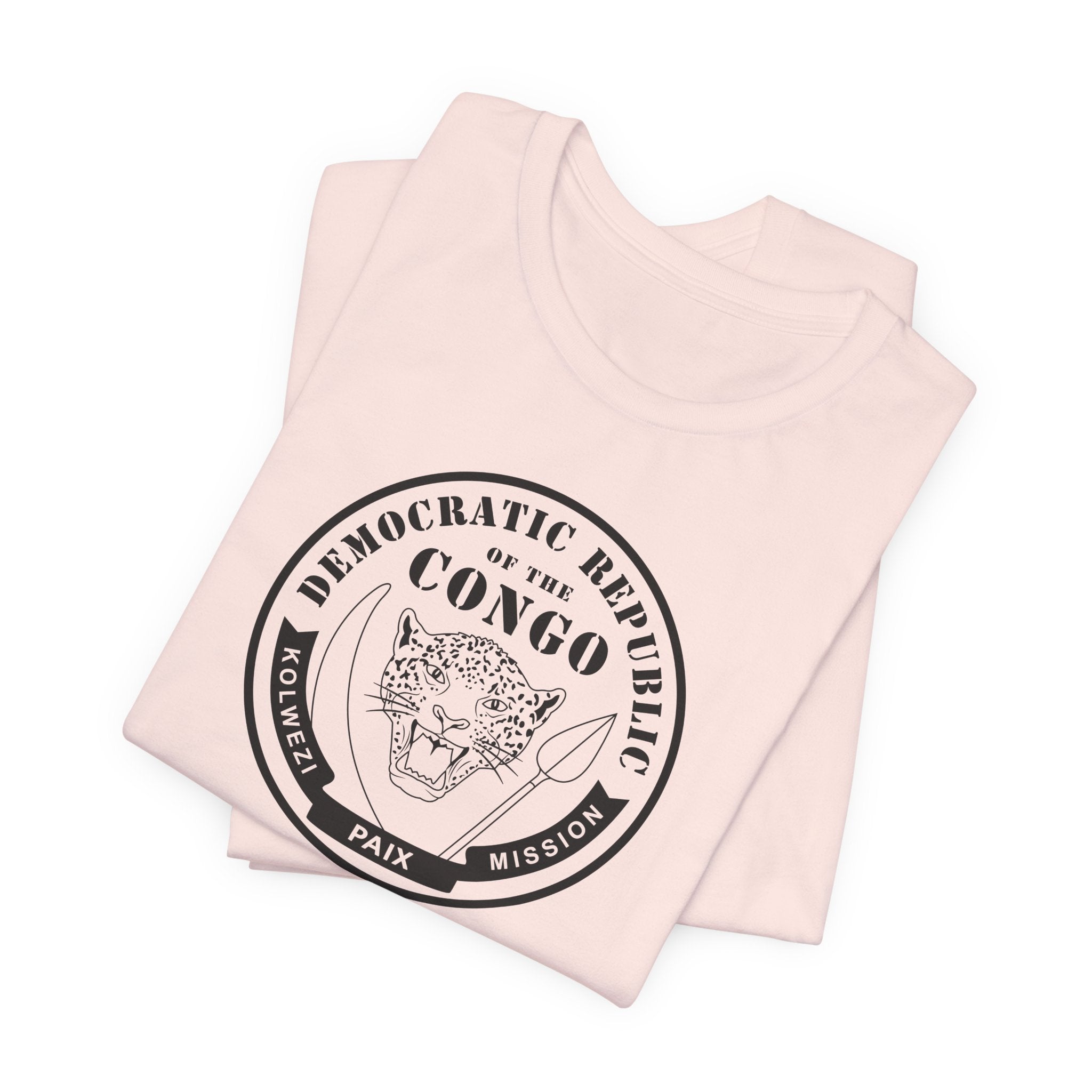 Democratic Republic of the Congo Kolwezi Mission Circular Monochrome Logo T-Shirt - Mission Wishlist - LDS Missionary Gift Store