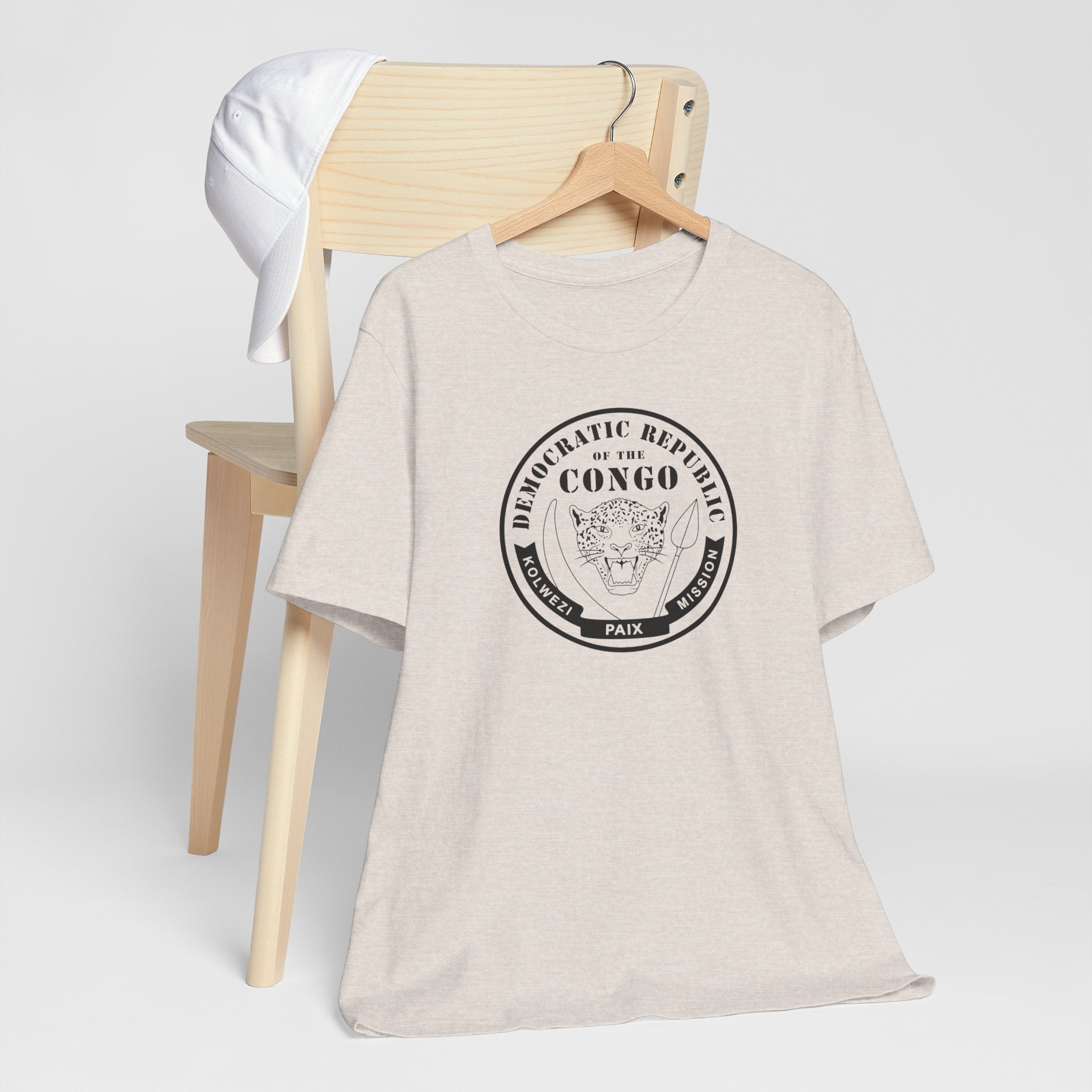 Democratic Republic of the Congo Kolwezi Mission Circular Monochrome Logo T-Shirt - Mission Wishlist - LDS Missionary Gift Store