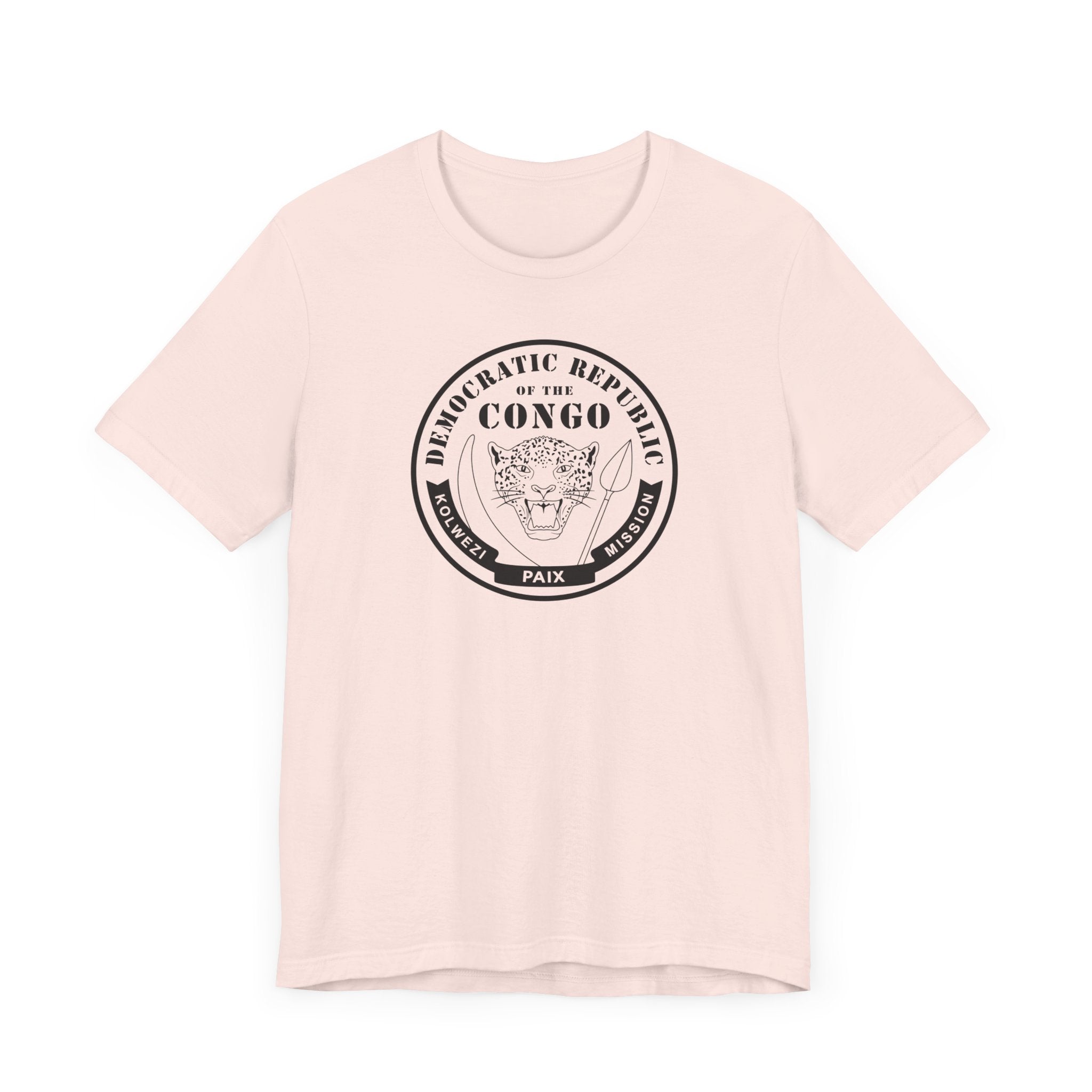 Democratic Republic of the Congo Kolwezi Mission Circular Monochrome Logo T-Shirt - Mission Wishlist - LDS Missionary Gift Store