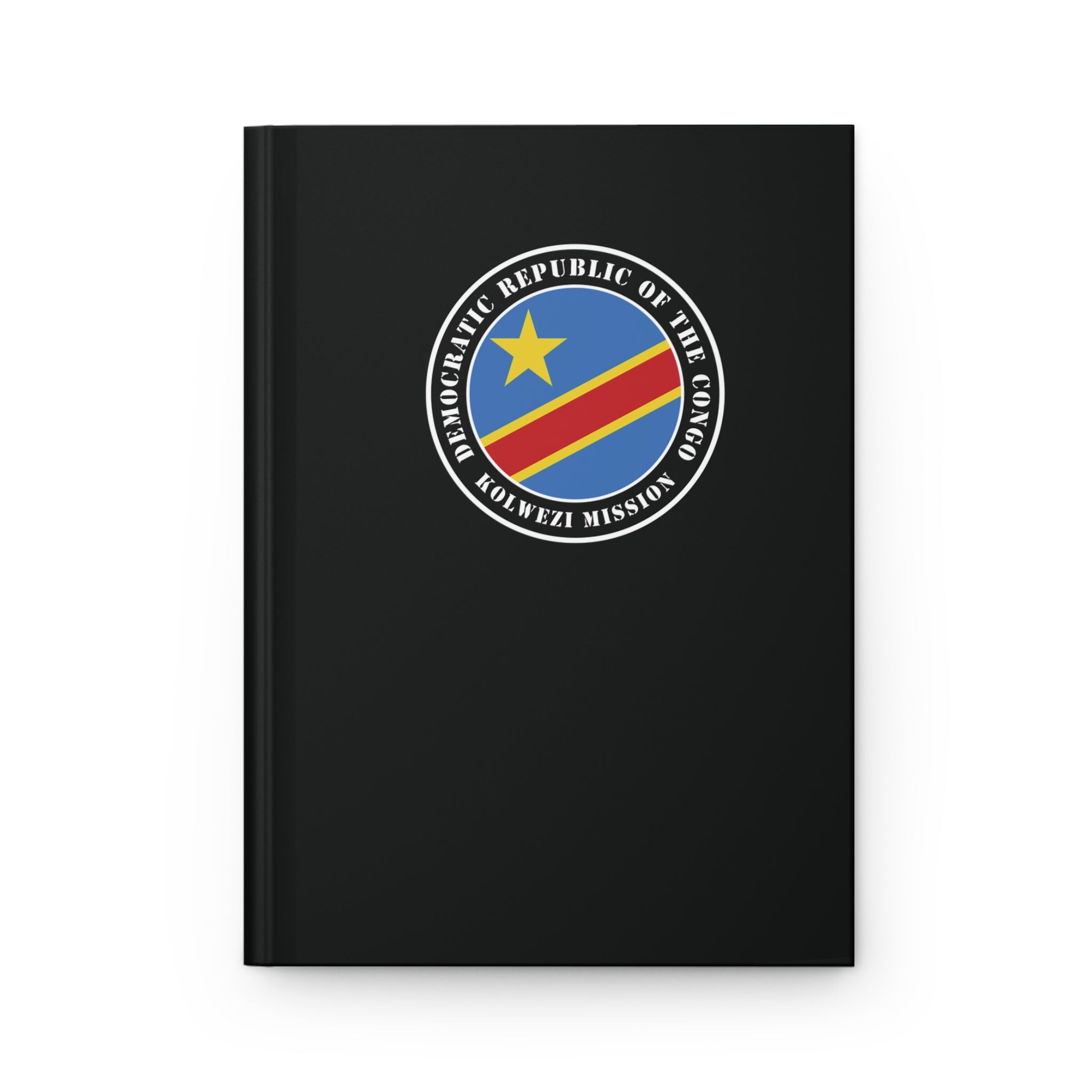 Democratic Republic of the Congo Kolwezi Mission Logo Design Black Hardcover Journal Matte - Mission Wishlist - LDS Missionary Gift Store