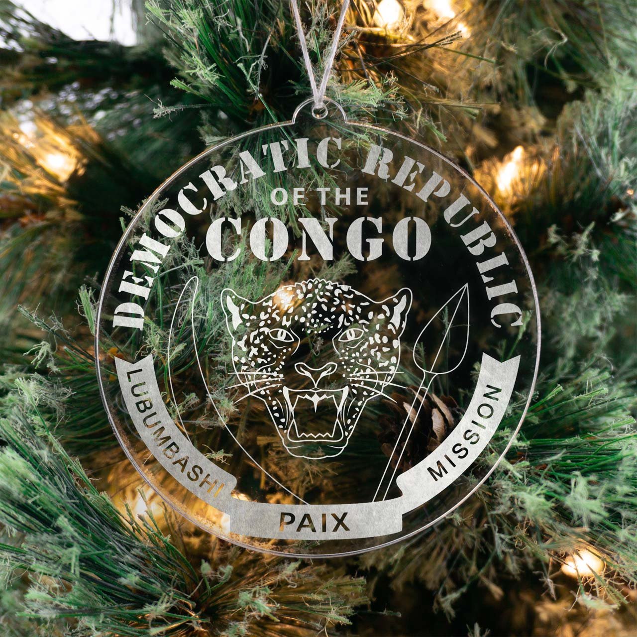 Democratic Republic of the Congo Lubumbashi Mission Christmas Ornament - Latter-Day Saint LDS Missionary Gift - Book of Mormon