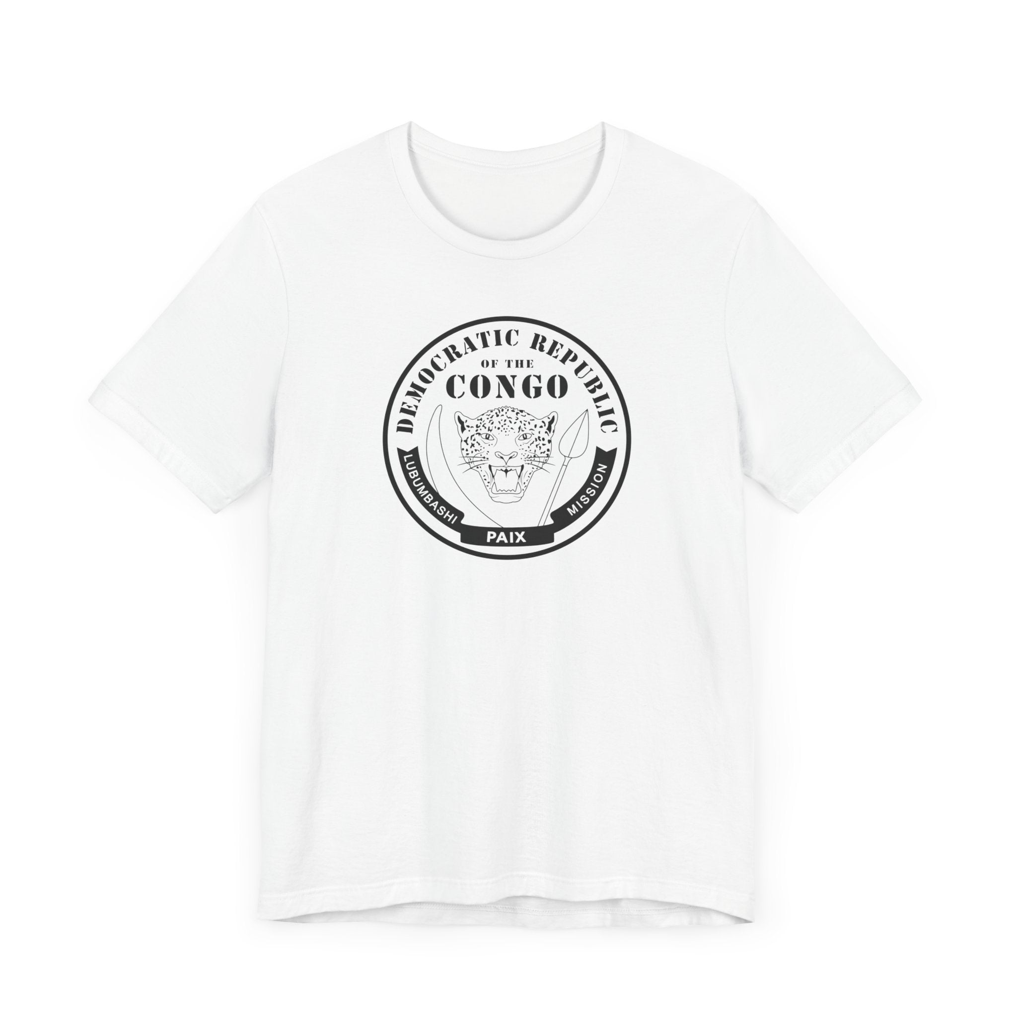 Democratic Republic of the Congo Lubumbashi Mission Circular Monochrome Logo T-Shirt - Mission Wishlist - LDS Missionary Gift Store