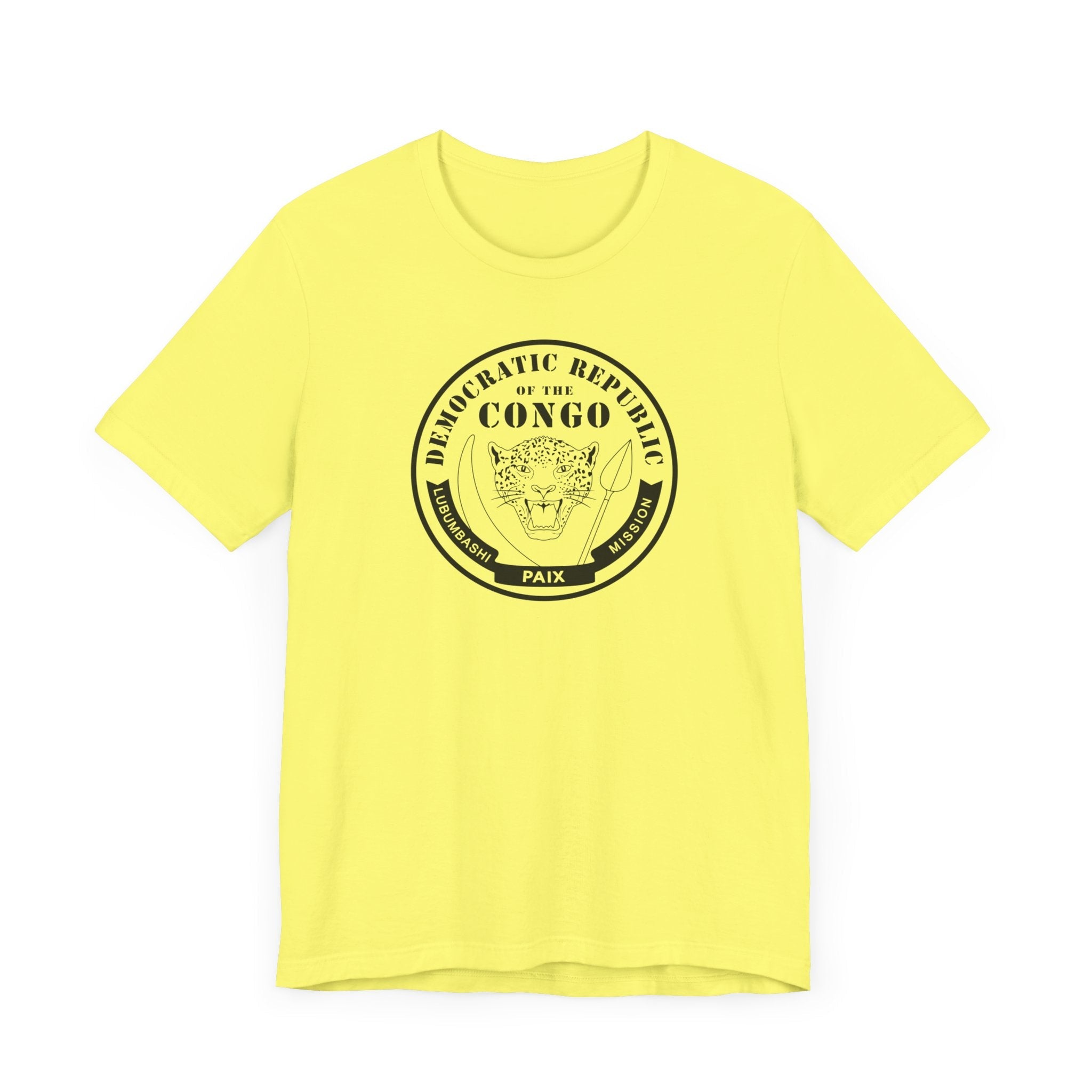 Democratic Republic of the Congo Lubumbashi Mission Circular Monochrome Logo T-Shirt - Mission Wishlist - LDS Missionary Gift Store